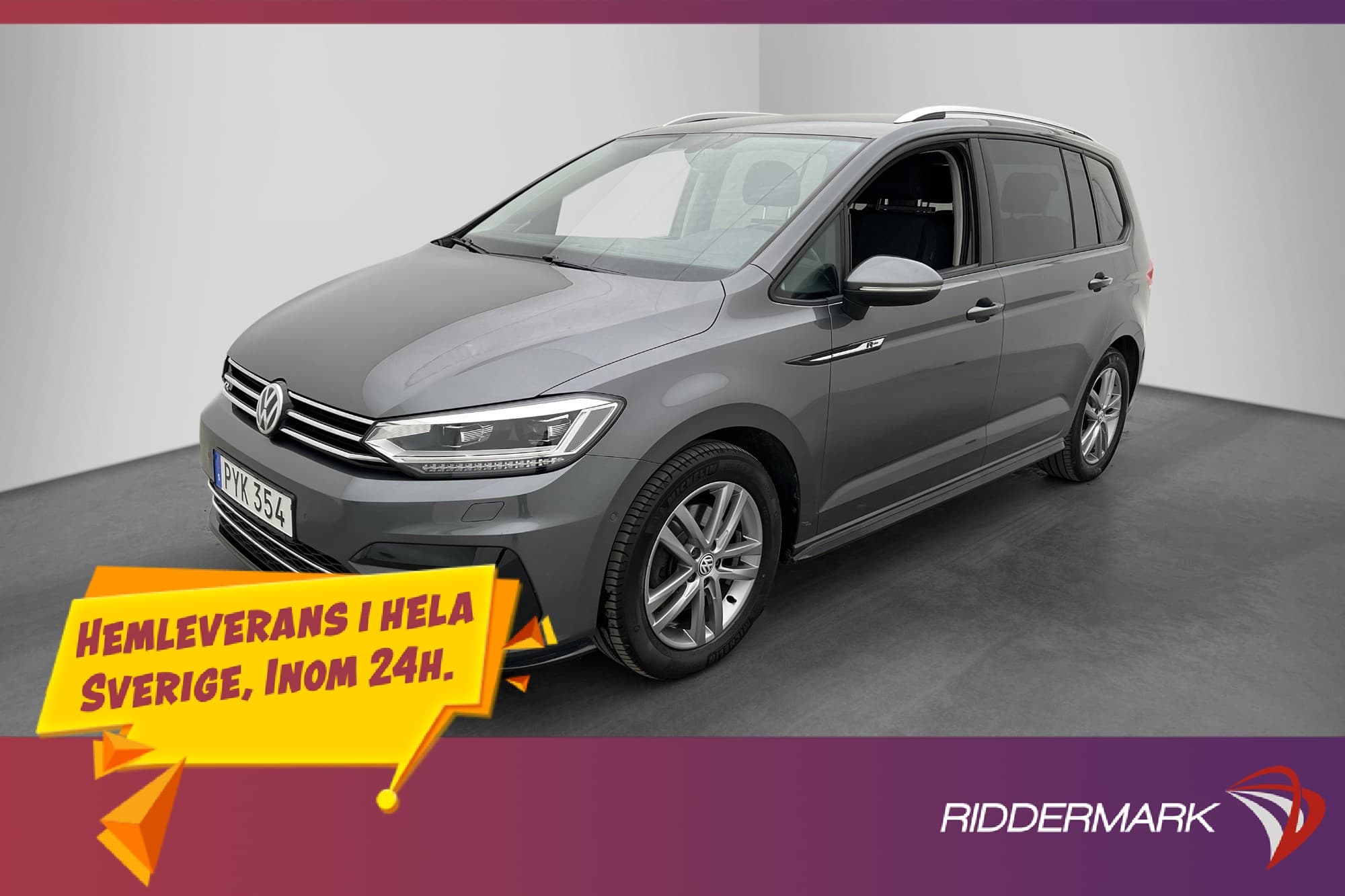 Volkswagen Touran R-Line 7-Sits Drag Kamera Värmare CarPlay