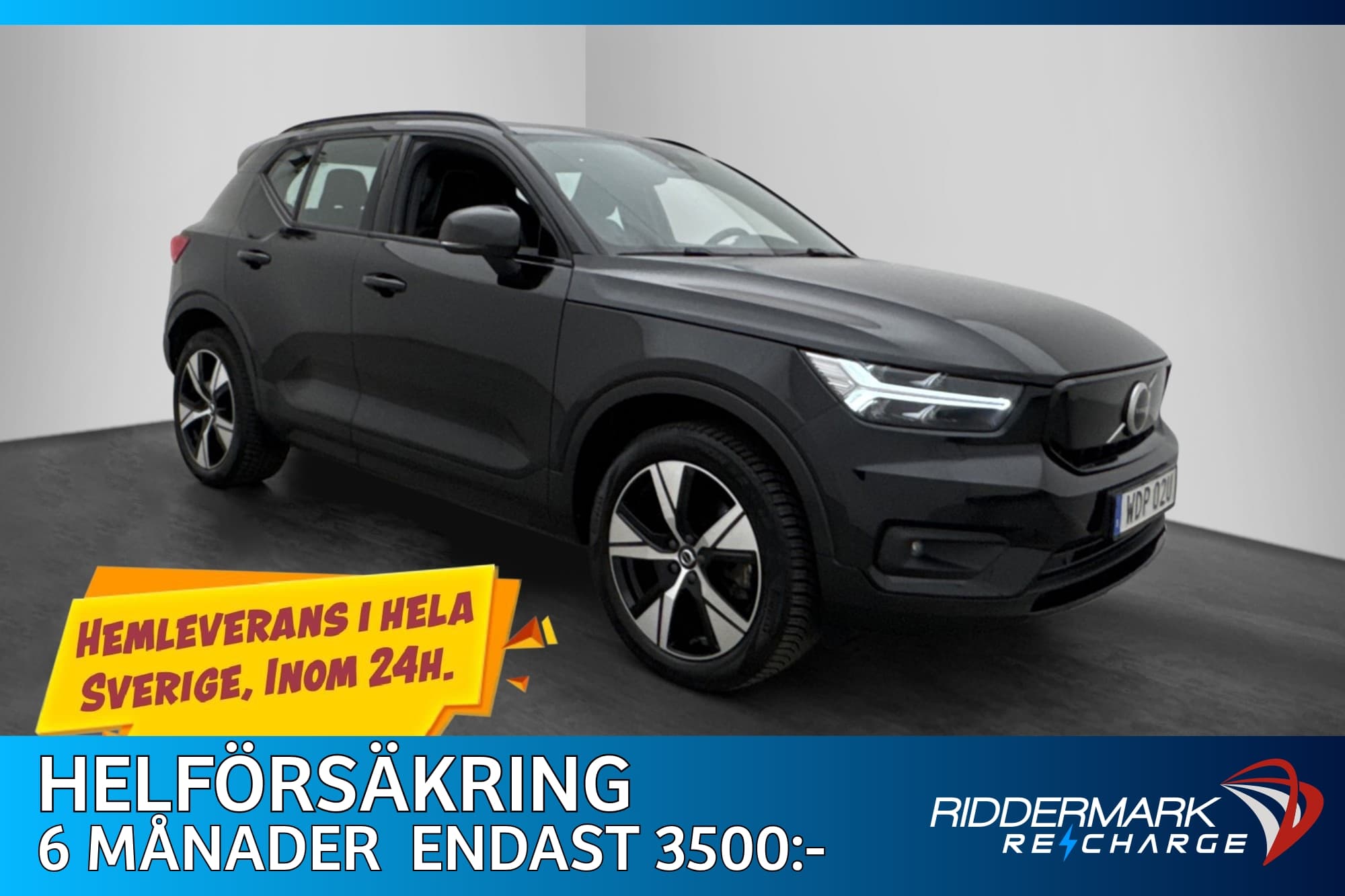 Volvo XC40 P8 AWD 408hk Core VOC Pano H/K Kamera Drag MOMS