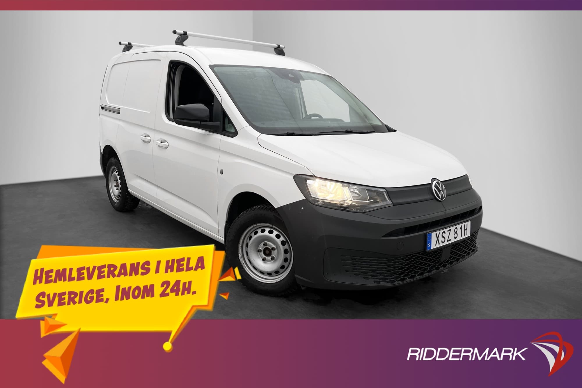 Volkswagen Caddy 2.0TDI Värm Drag Kamera V-Inre CARPLAY Moms
