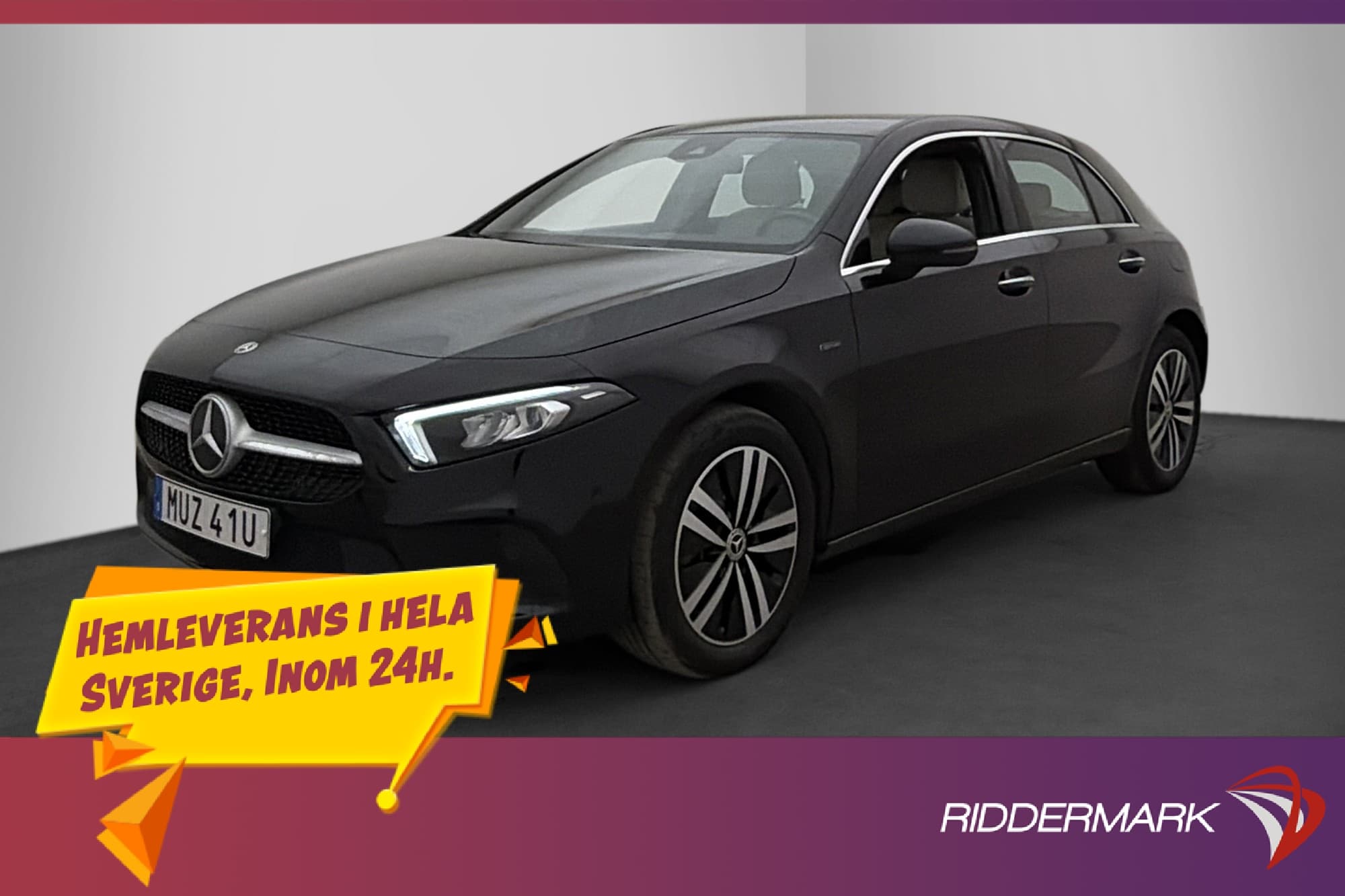 Mercedes-Benz A 250E Värmare Wide Kamera CarPlay Skinn MOMS