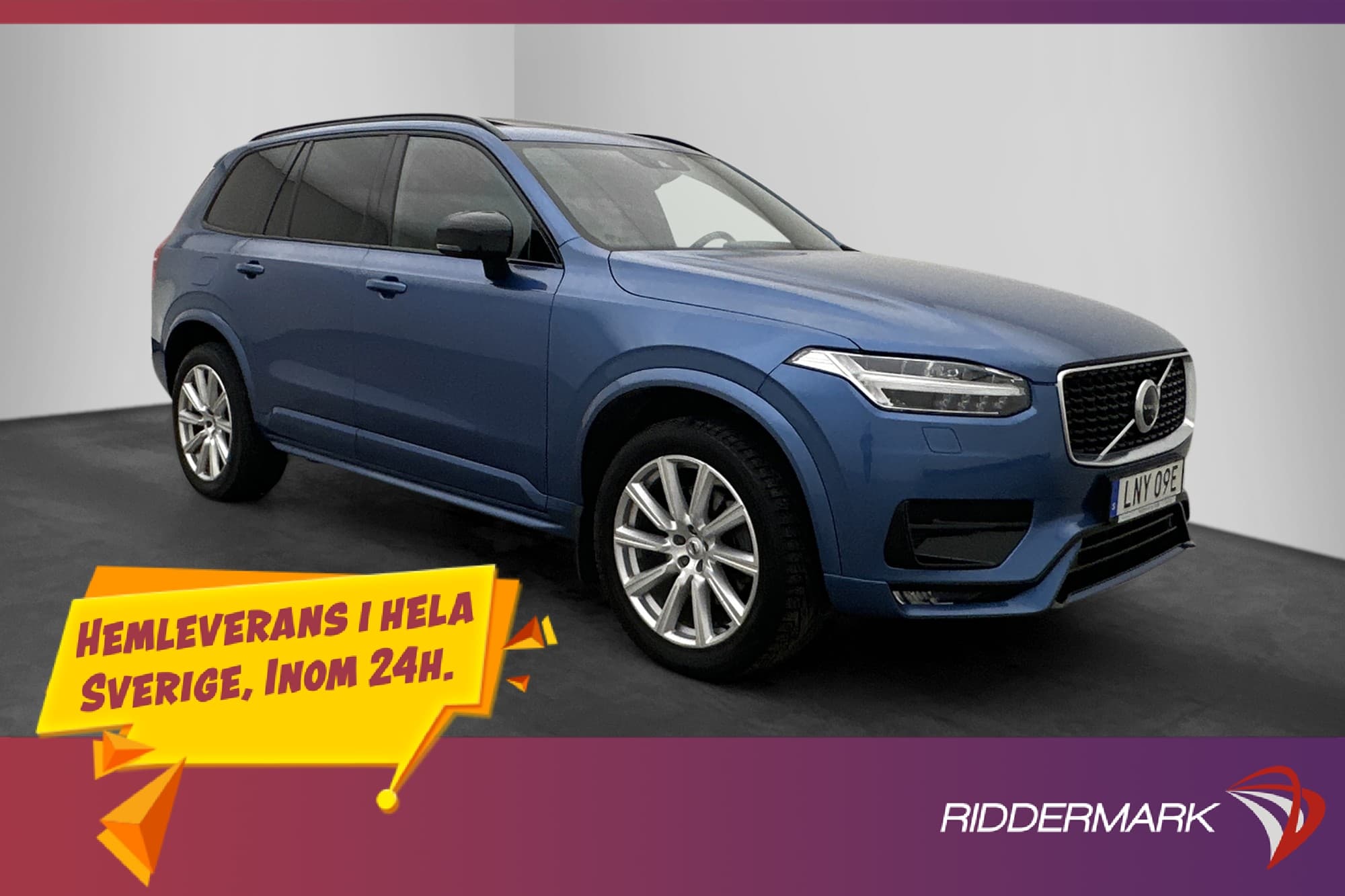 Volvo XC90 B5 AWD R-Design B&W 7-Sits D-Värm 360° Pano Drag