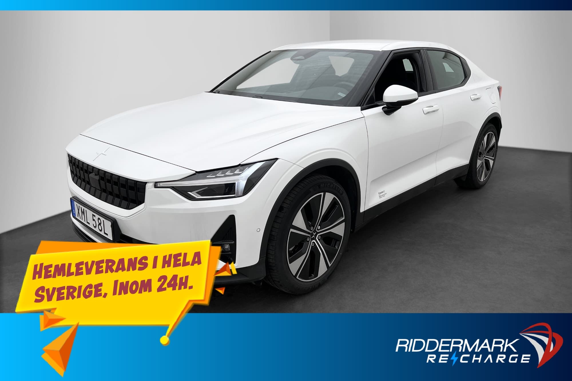 Polestar 2 Long Range Single Motor Pilot Värmare 360° MOMS