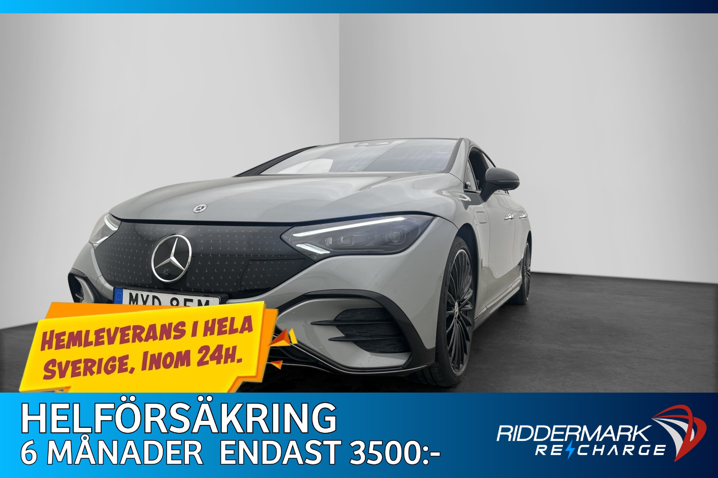 Mercedes-Benz EQE 300 89 kWh AMG Night Värmare Burm Dragkrok