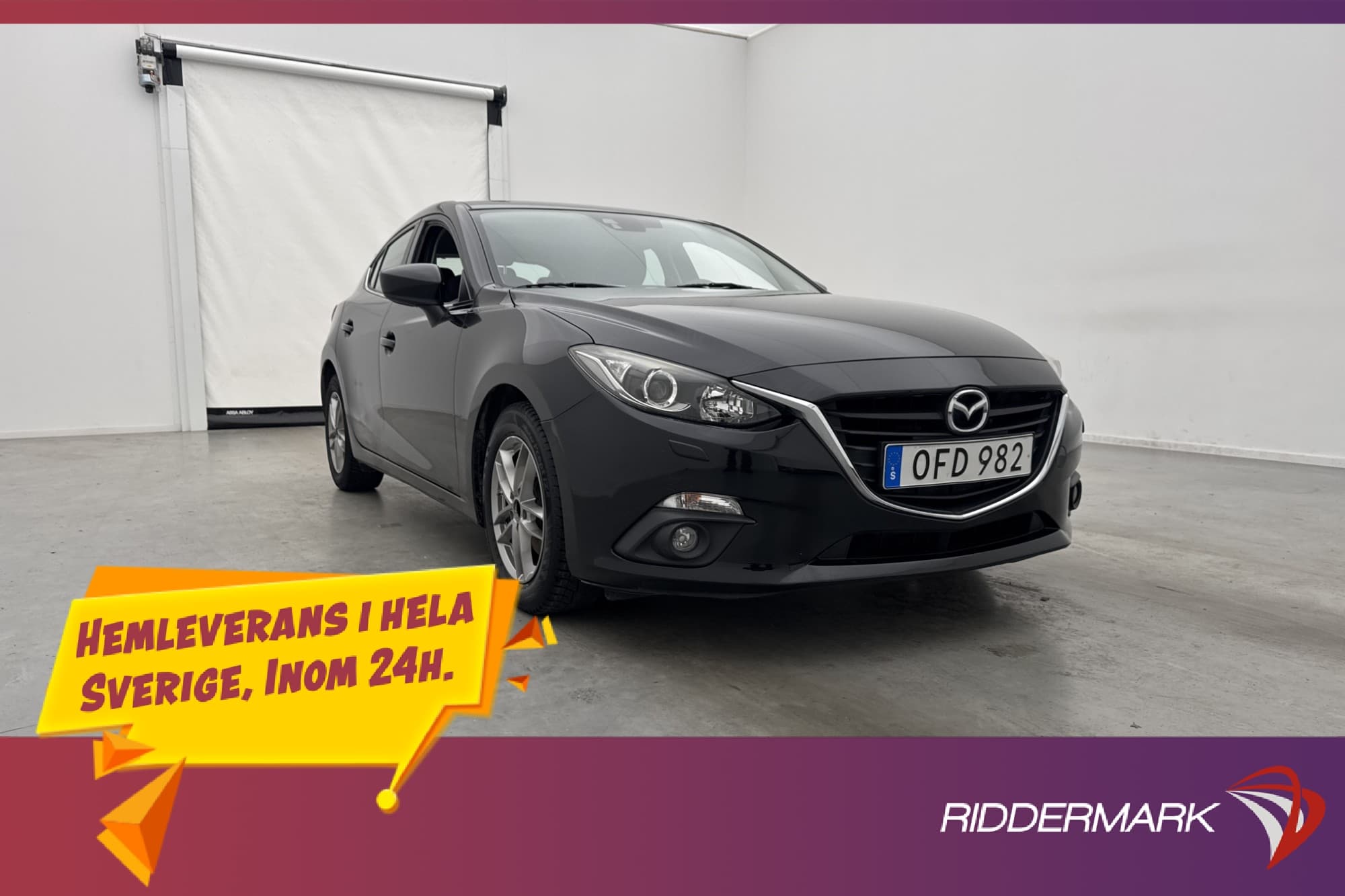 Mazda 3 Sport SKYACTIVE-G 120hk Core Farthållare Keyless
