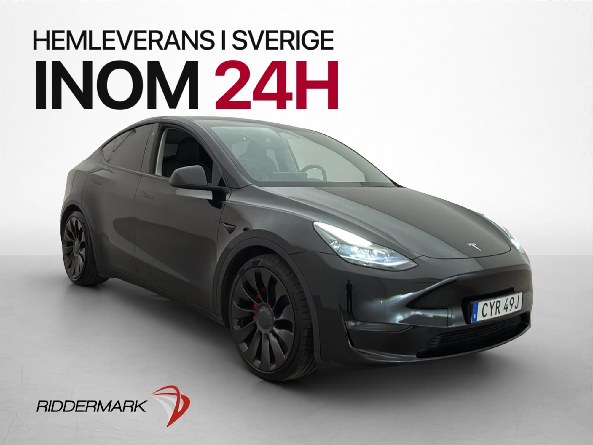 Tesla Model Y Performance 534hk Drag Moms AP Värmepump Pano
