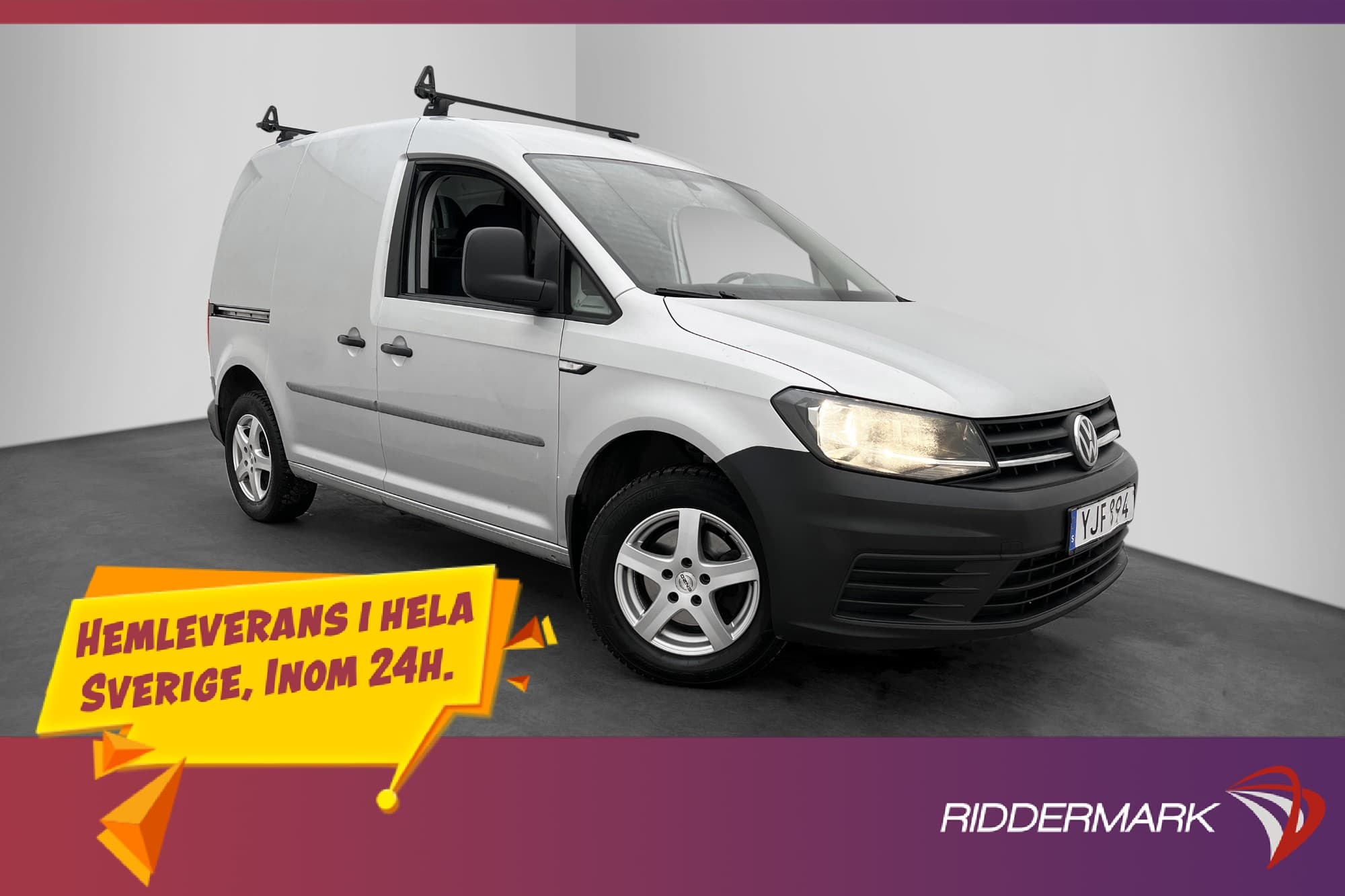 Volkswagen Caddy 2.0TDI Fjärr-Värmare Dragkrok V-Inredd
