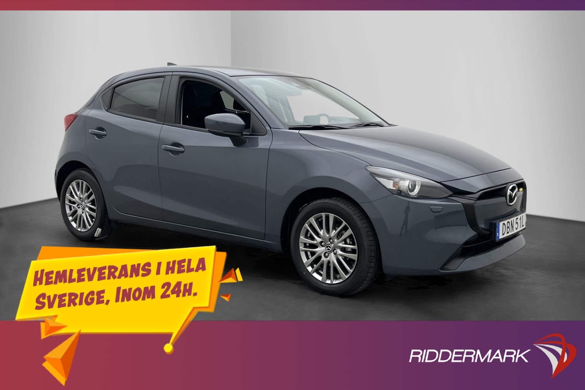 Mazda 2 1.5 SKYACTIV-G Kamera Rattvärme CarPlay 1 Brukare