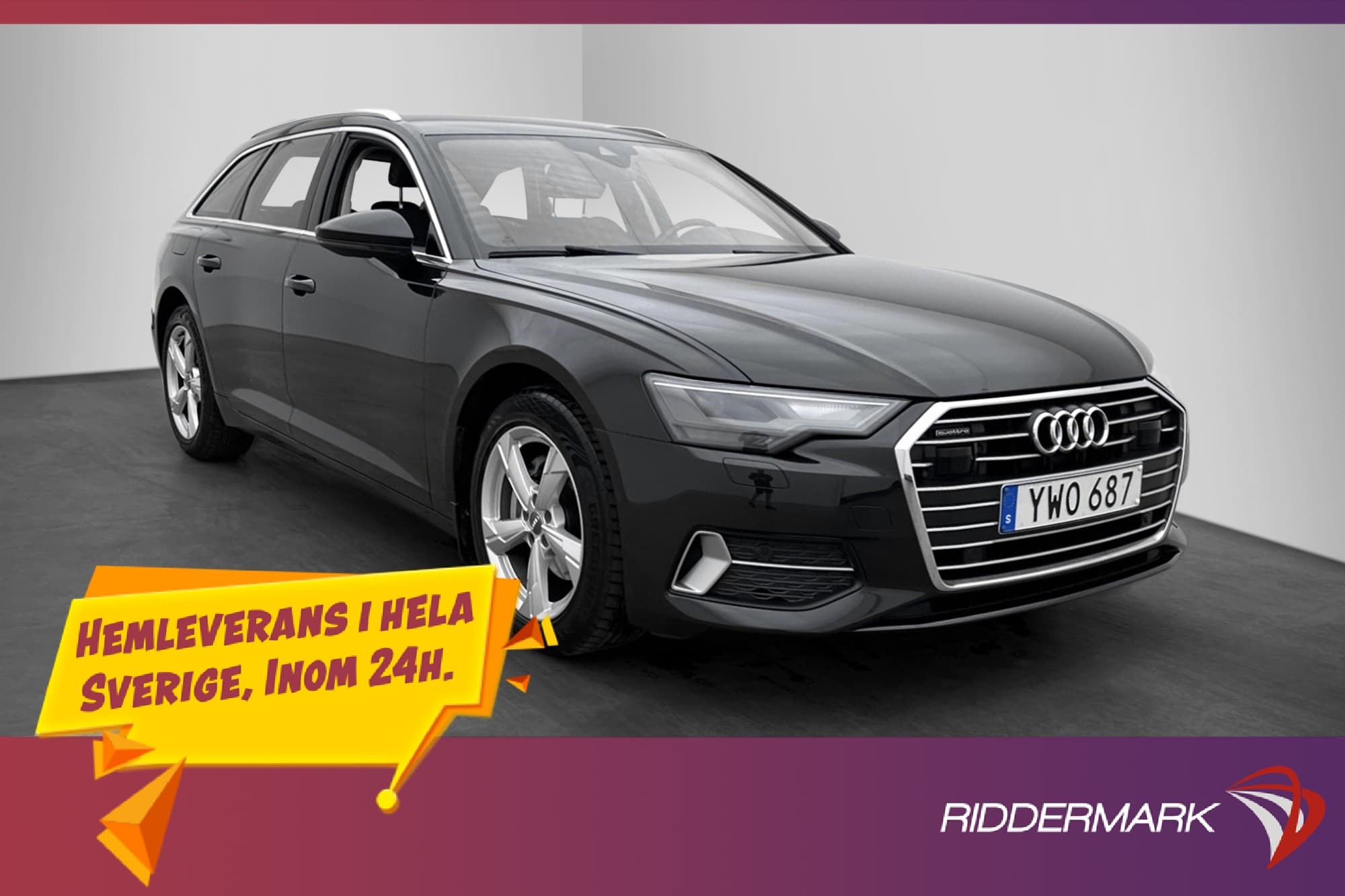 Audi A6 40 TDI Q 204hk Värmare Drag Navi Adaptiv 0,44L/mil