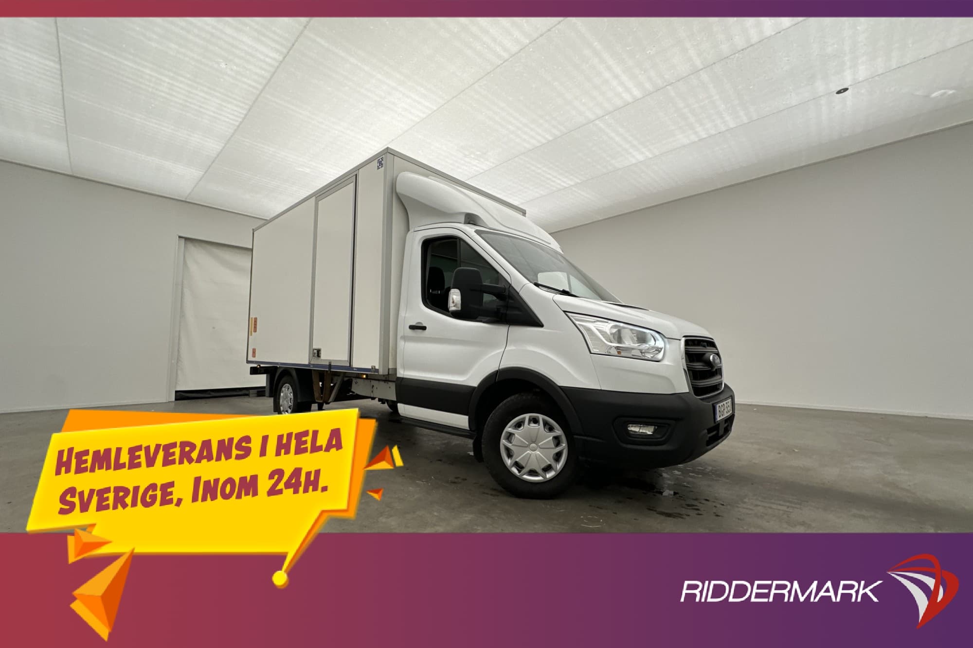 Ford Transit 350 Bakgavellyft Värm Drag Sidodörr Kamera Moms