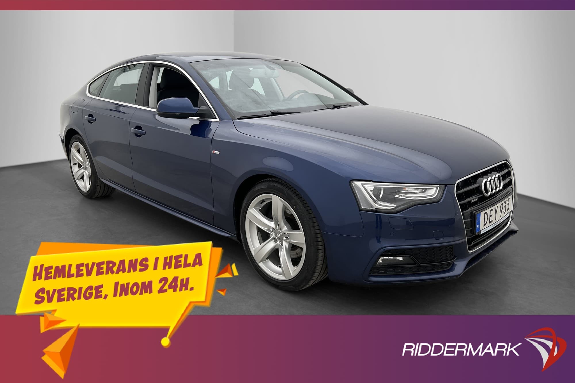 Audi A5 Sportback 2.0 TDI Q 190hk S-Line D-Värmare Dragkrok