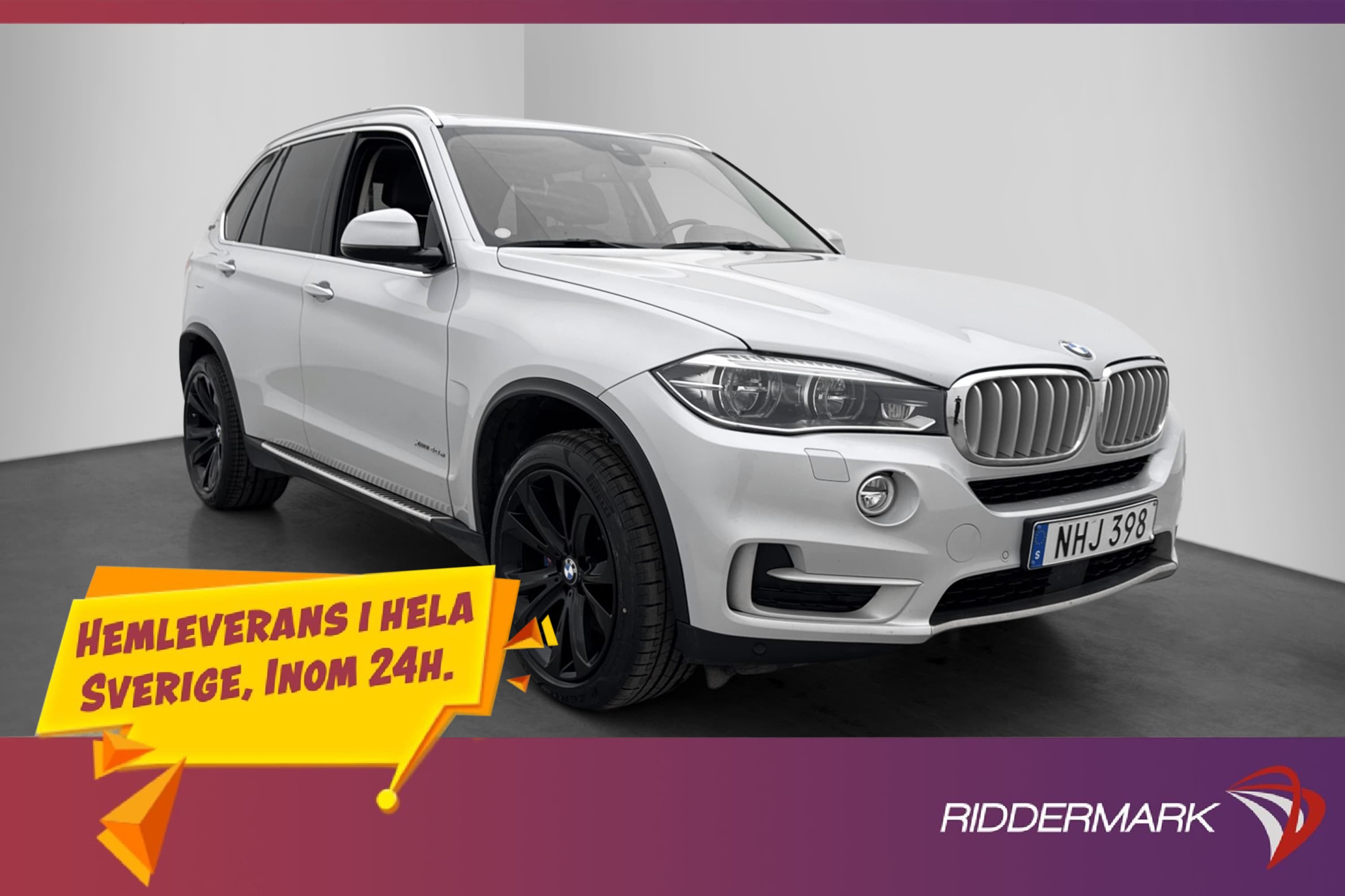 BMW X5 xDrive40e 360kr skatt Pano H/K Drag HuD Adaptiv-fart