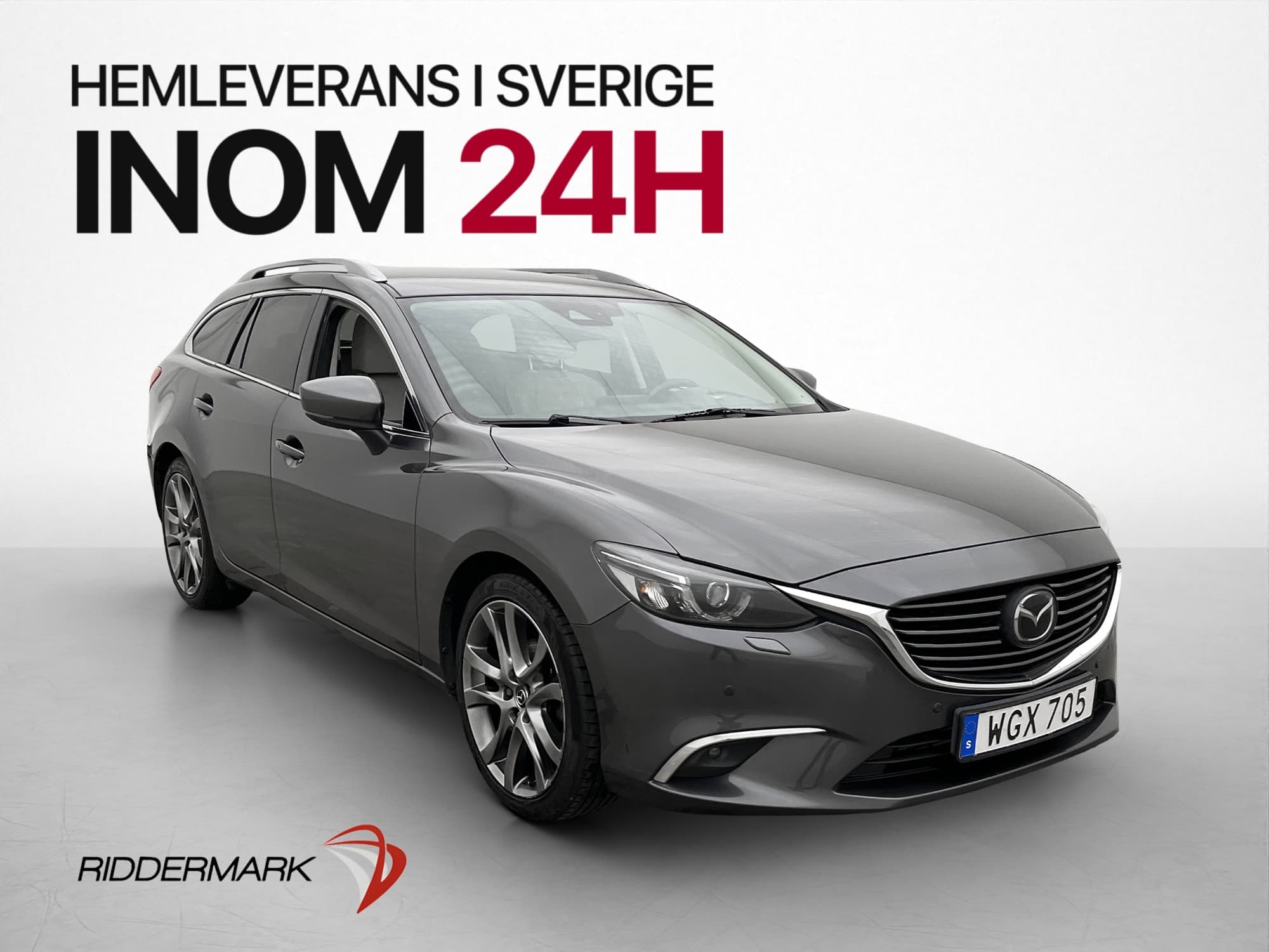 Mazda 6 2.2 175hk AWD Optimum BOSE HuD Kamera Skinn Drag