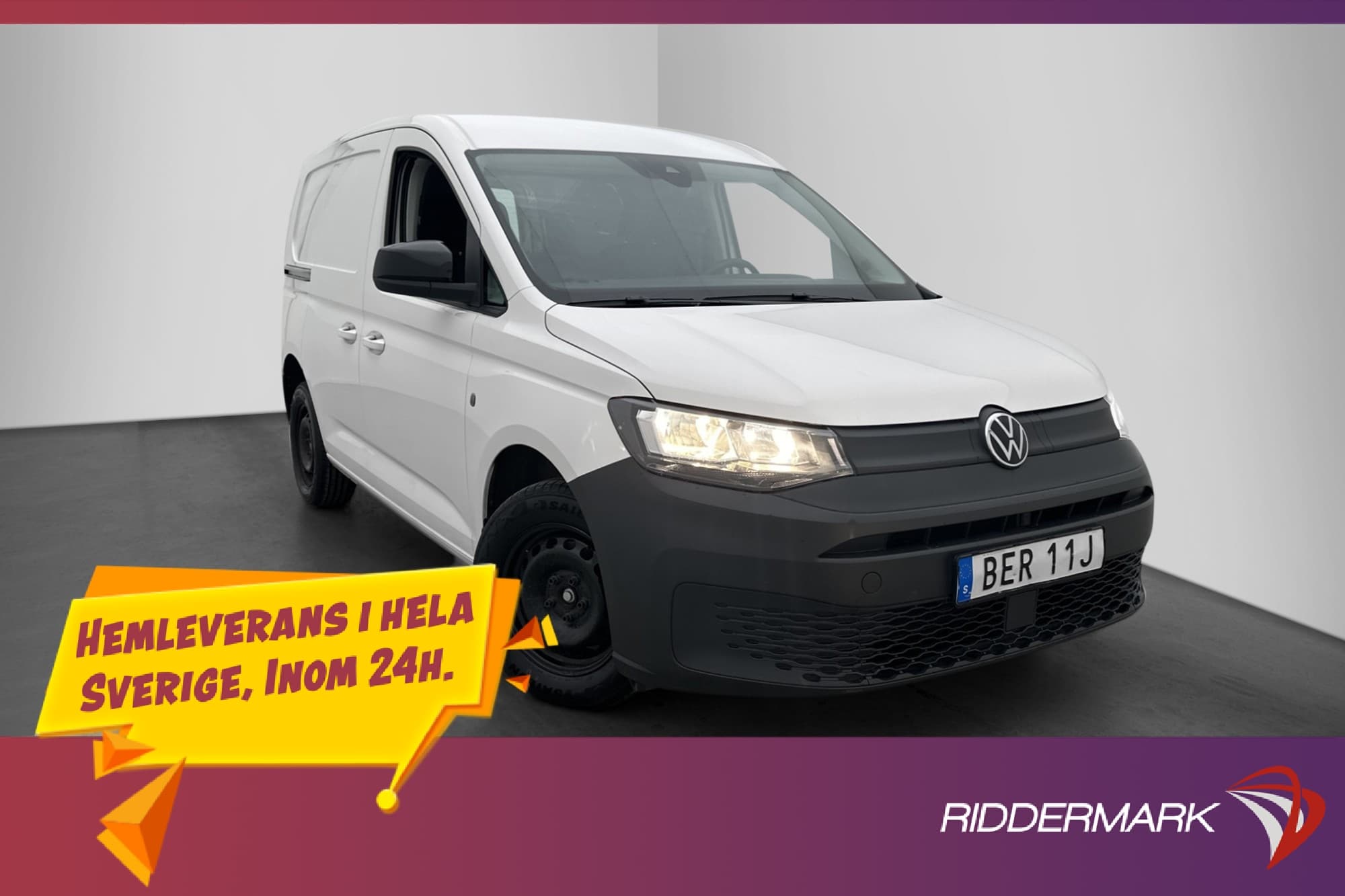 Volkswagen Caddy Cargo 2.0TDI Värmare B-Kamera CARPLAY Moms