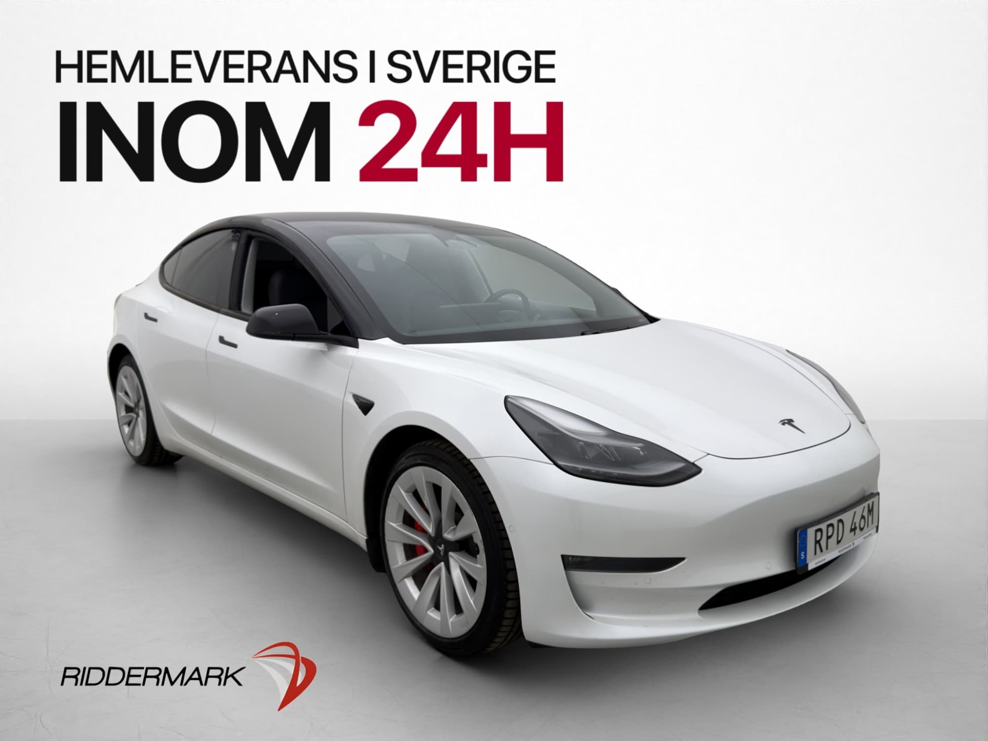 Tesla Model 3 Performance AWD MOMS Svensksåld Autopilot