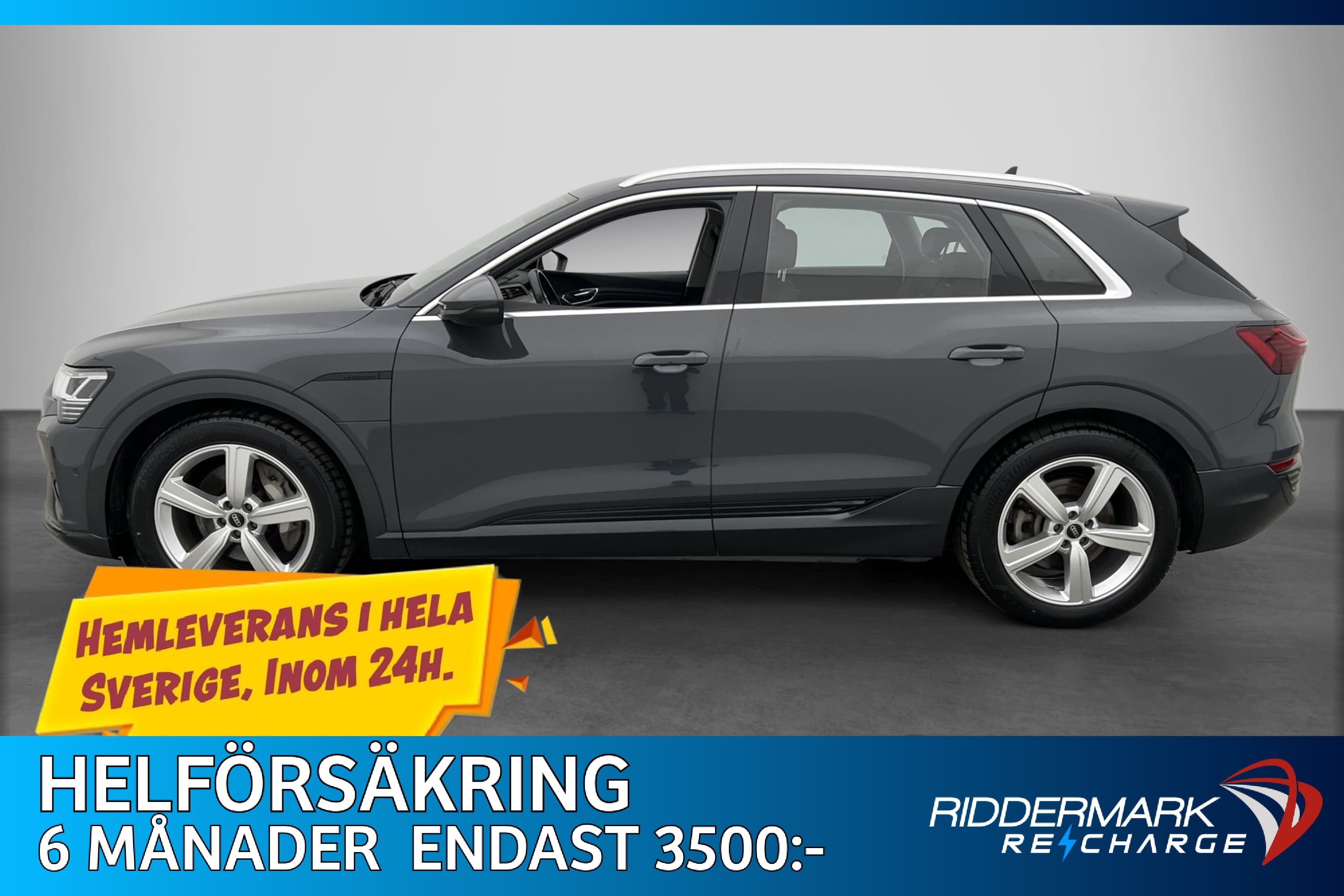 Audi Q8 50 e-tron Quattro Kamera Skinn Luftfjädring MOMS