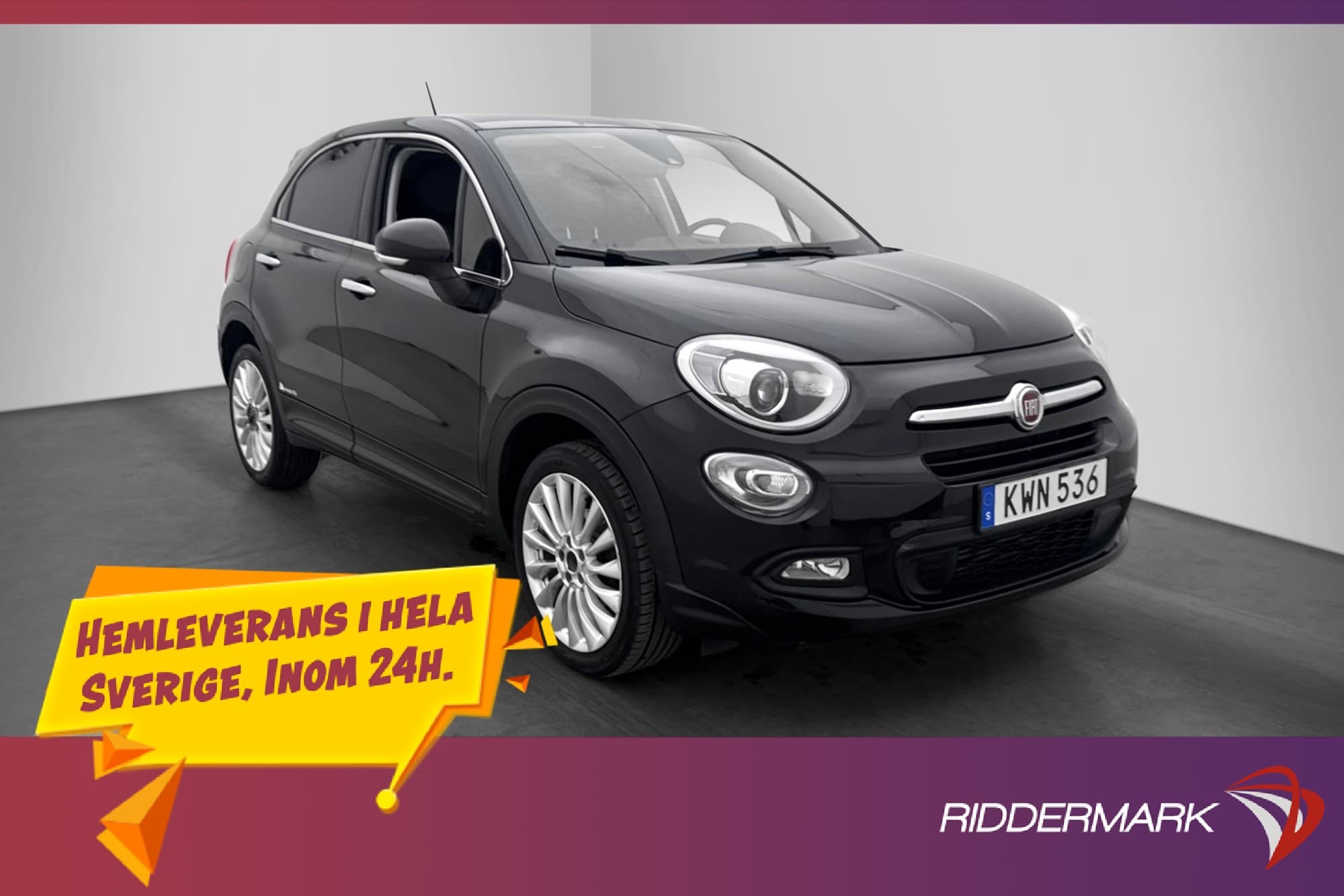 Fiat 500X 1.4 MultiAir 140hk Lounge Rattvärme Backkamera