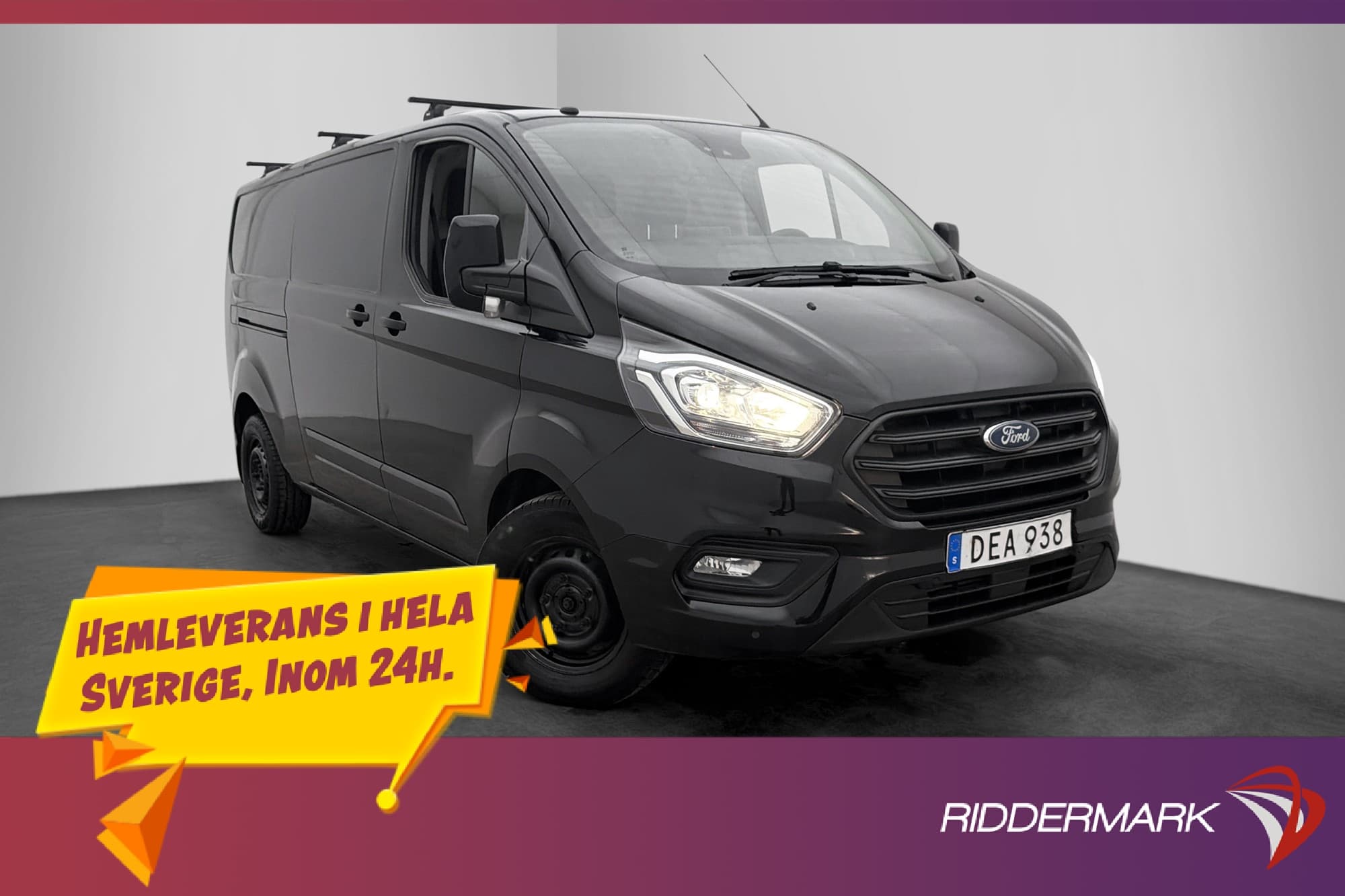 Ford Transit Custom L2 Värmare Dragkrok 3-Sits B-Kamera MOMS