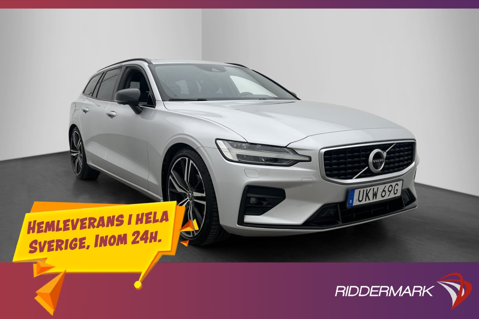 Volvo V60 D4 R-Design VOC Pano 360° H/K Drag Värmare Skinn