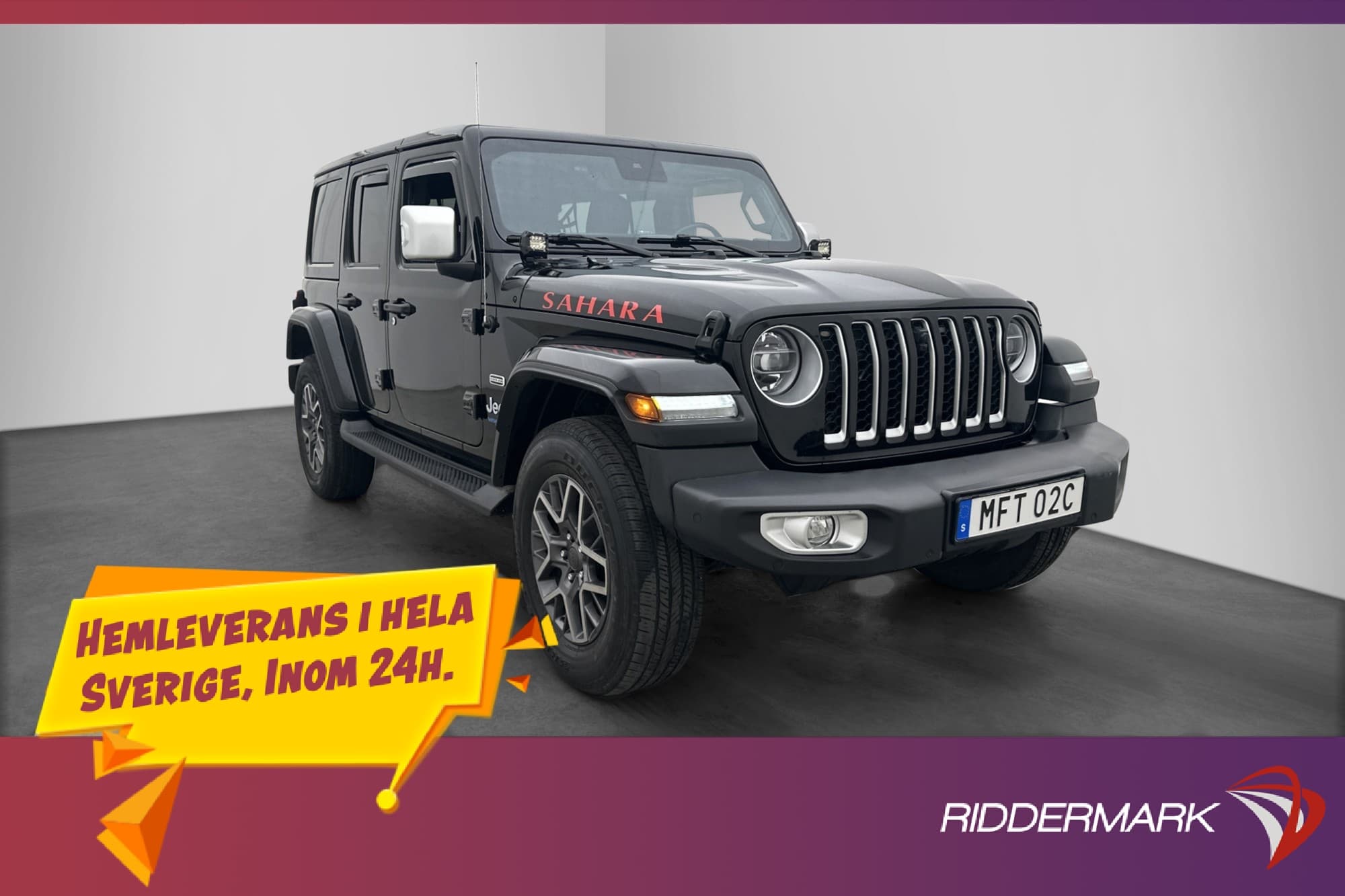 Jeep Wrangler Unlimited 4xe 380hk Sahara Softtop Kamera Navi