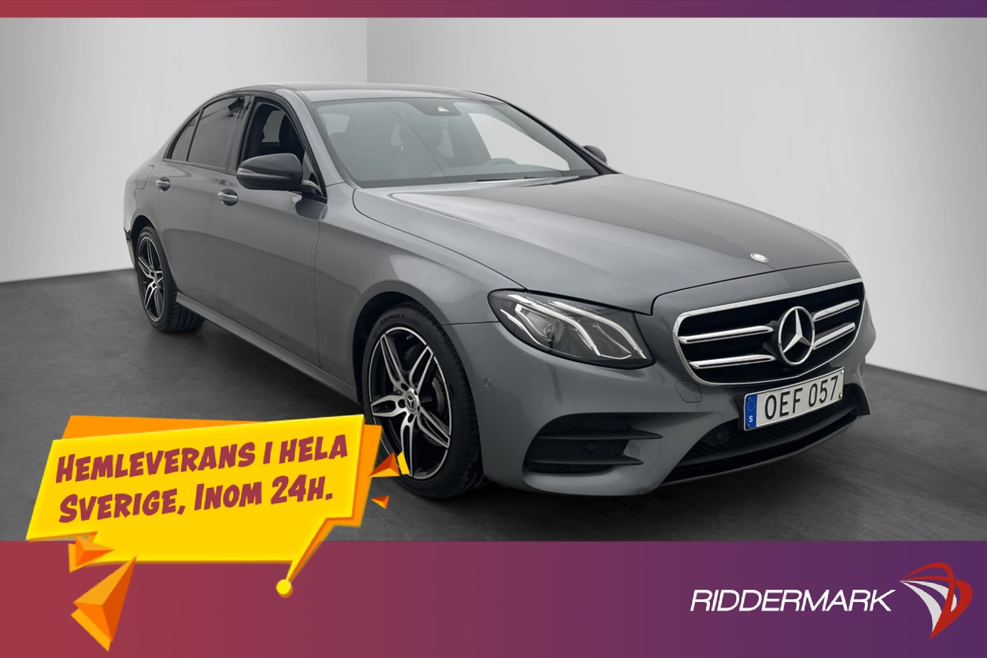 Mercedes-Benz E 220 d AMG Burmester Kamera CarPlay Dragkrok