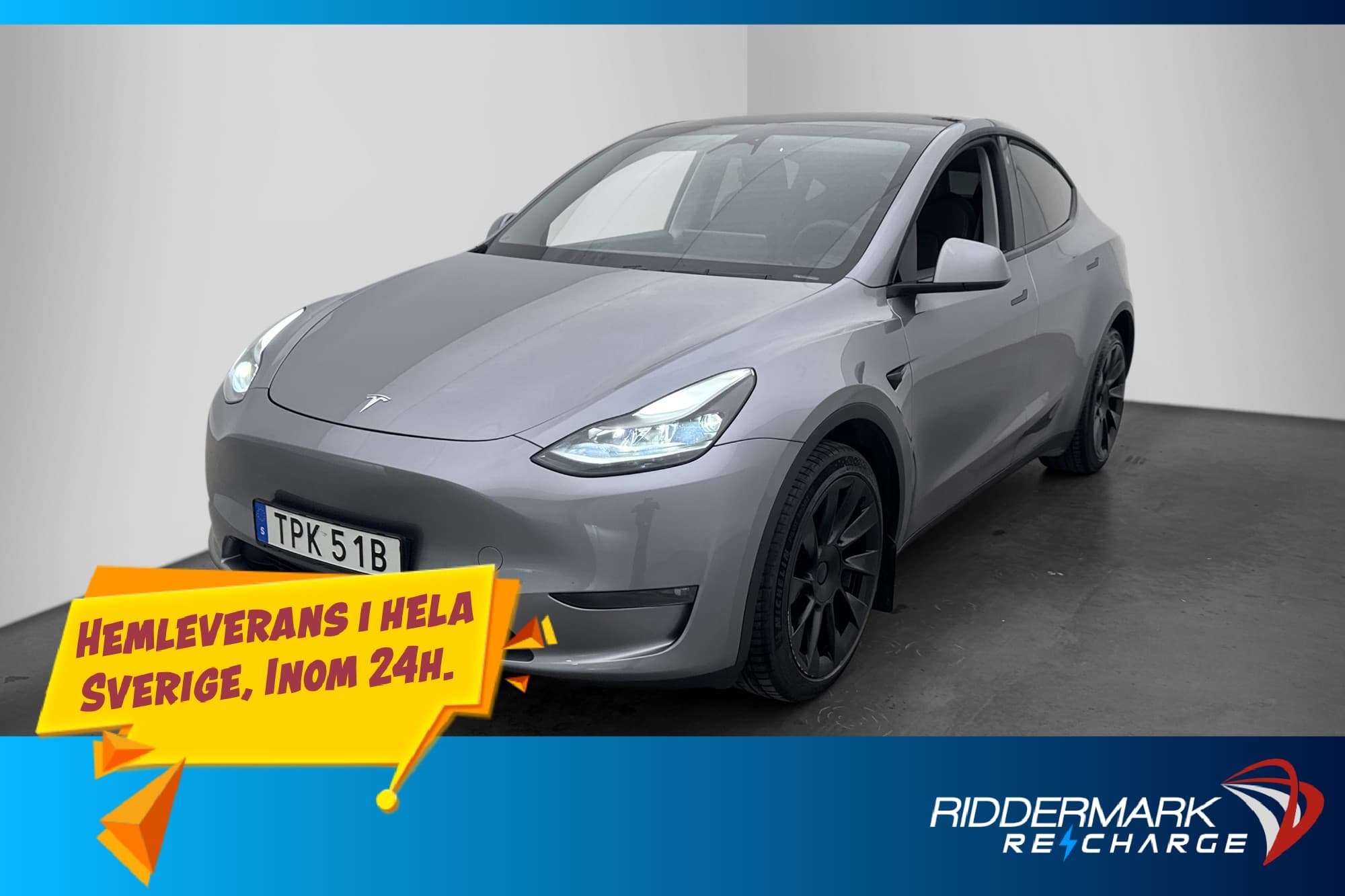 Tesla Model Y Long Range AWD Autopilot Drag Svensksåld MOMS