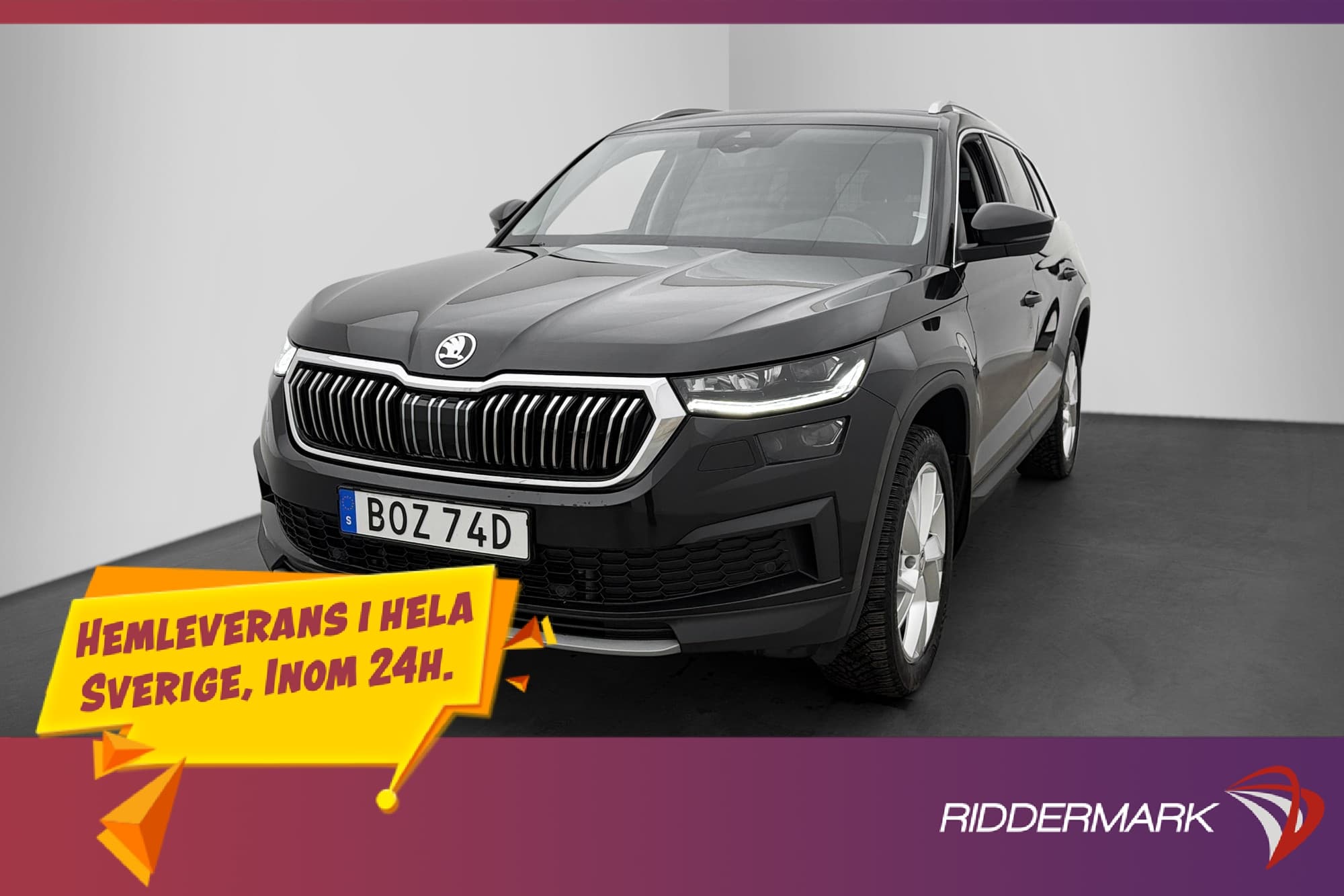 Škoda Kodiaq TDI 4x4 Style D-Värmare Skinn Cockpit Dragkrok