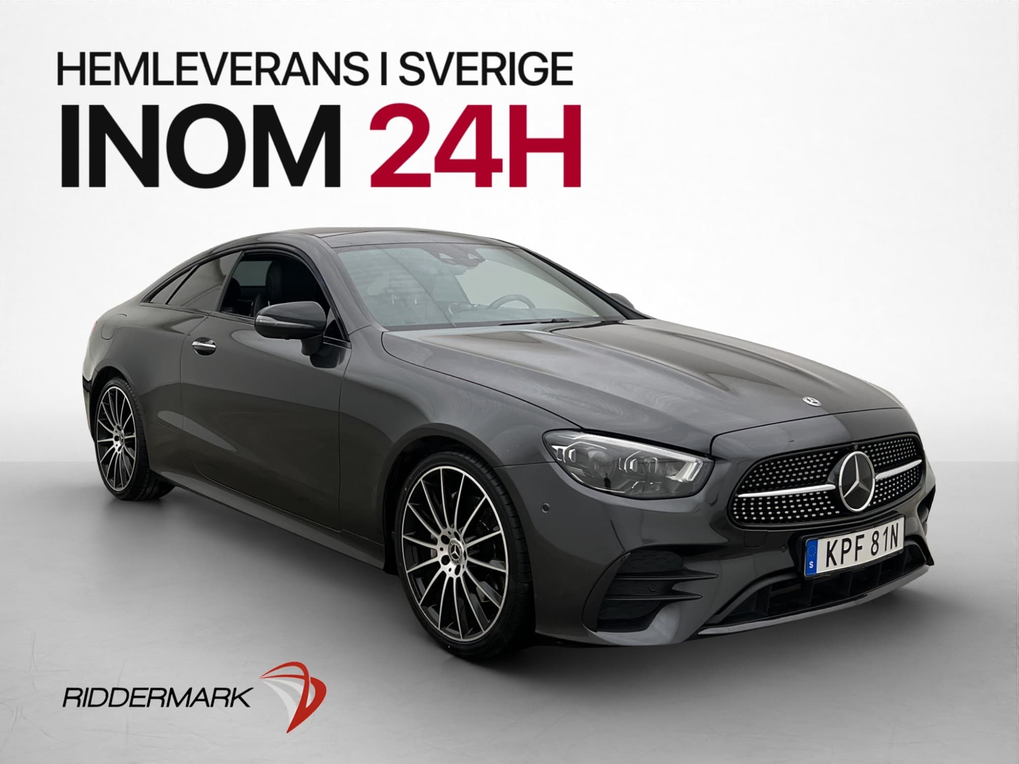 Mercedes-Benz E 200 AMG Pano Burmester Cockpit Nav 360° Värm