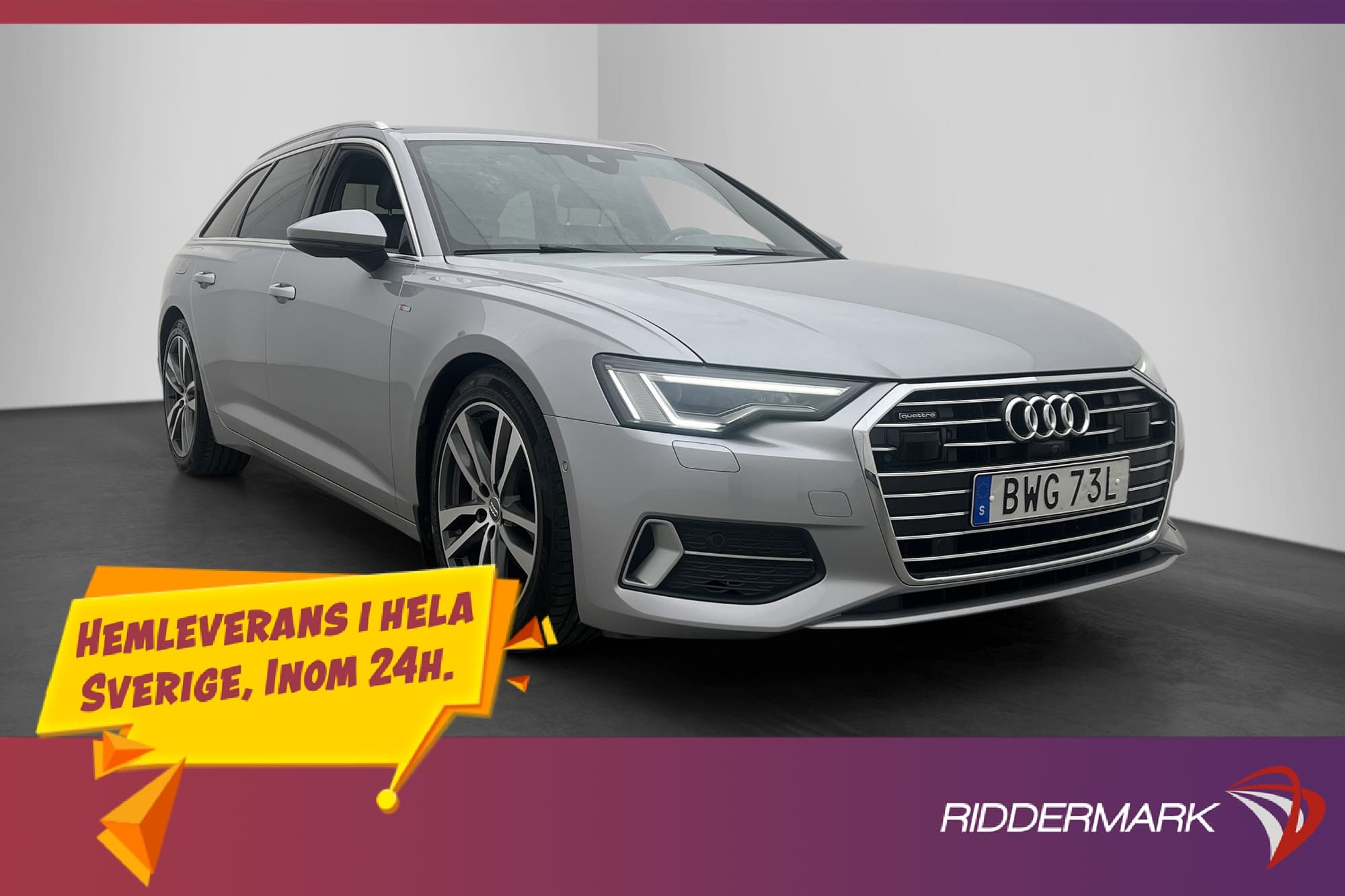 Audi A6 40 TDI Quattro S Line Värmare 360° Dragkrok CarPlay