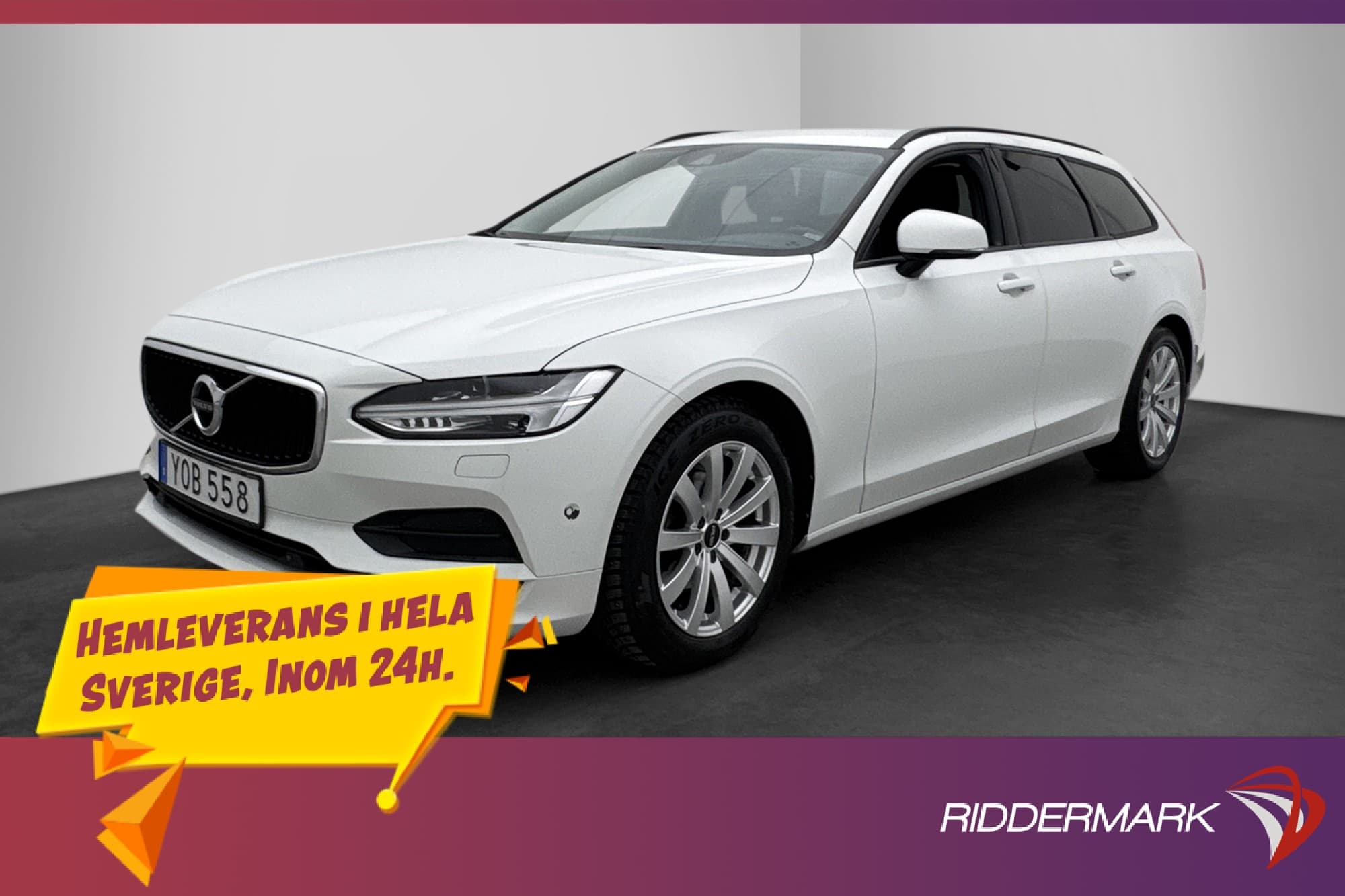 Volvo V90 D4 AWD Värmare VOC Dragkrok CarPlay Sensorer