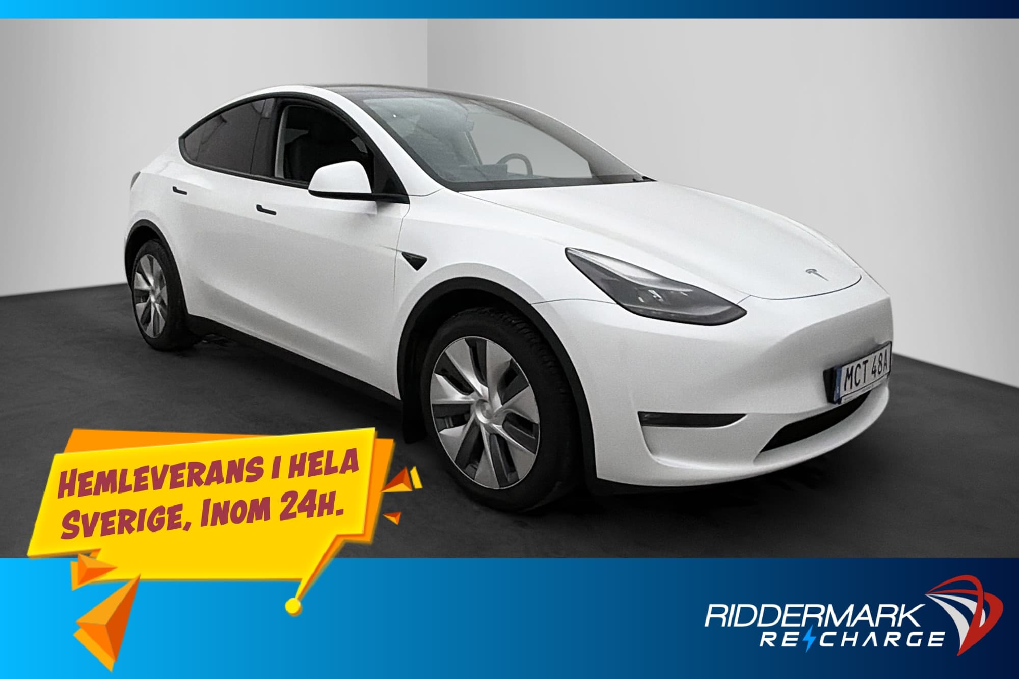 Tesla Model Y Longe Range AWD Dragkrok Autopilot MOMS