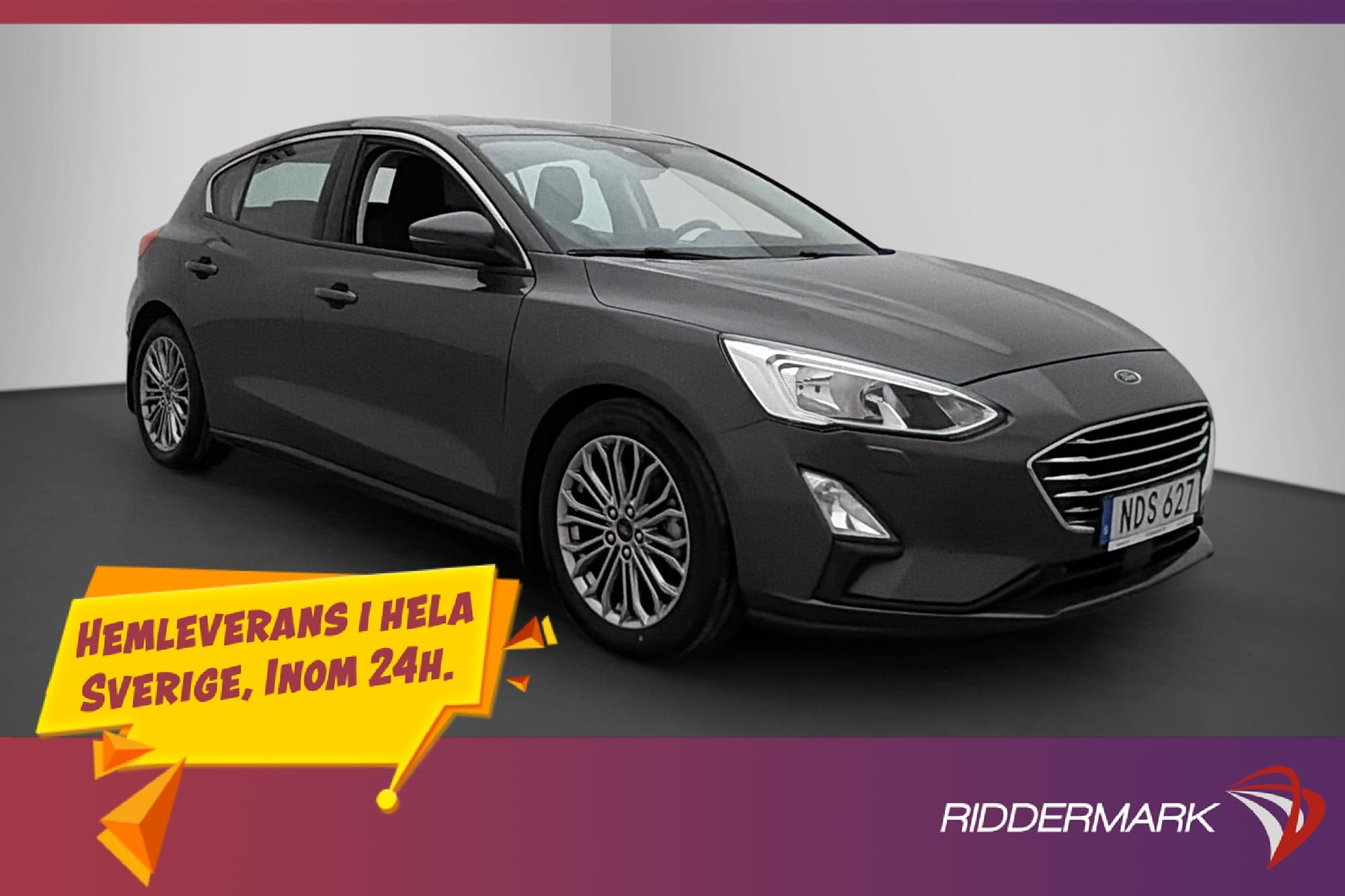 Ford Focus 1.0 125hk Titanium Kamera Rattvärme CarPlay