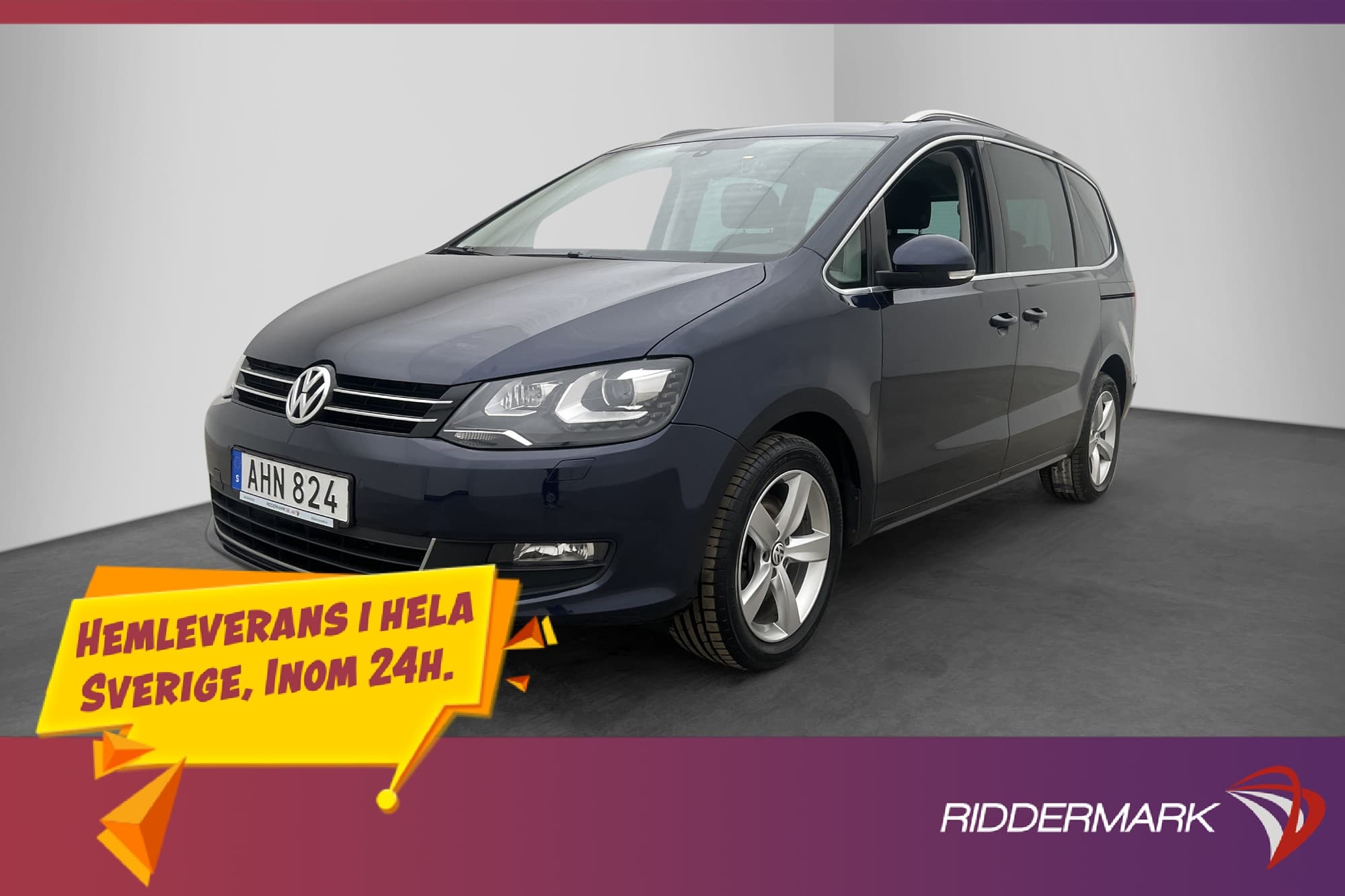 Volkswagen Sharan TDI 4M 7-Sits Pano Dragkrok kamera