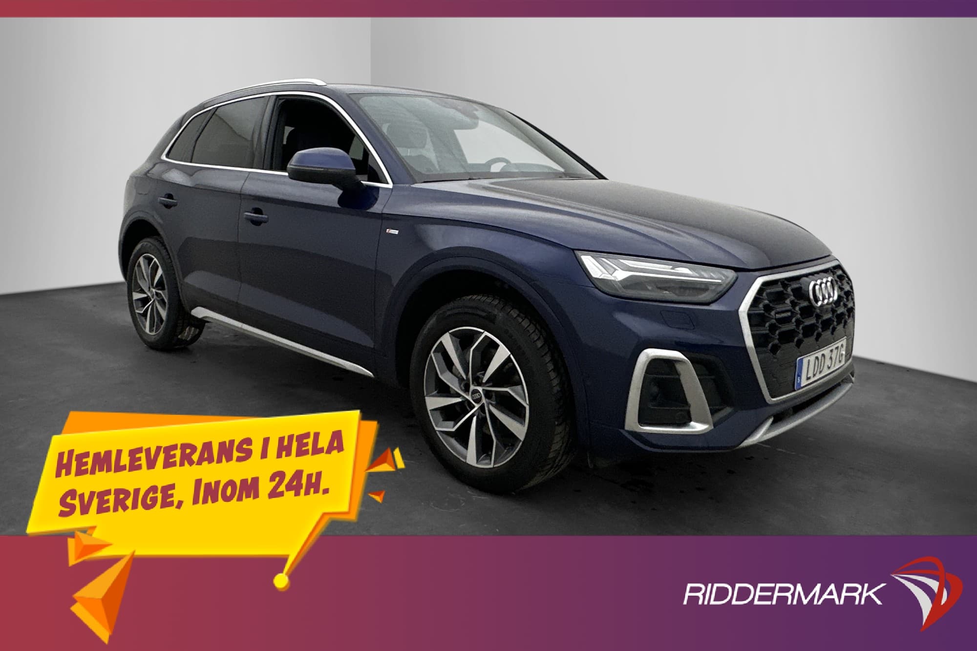 Audi Q5 40 TDI Q 204hk S Line Värmare Cockpit 360° Dragkrok