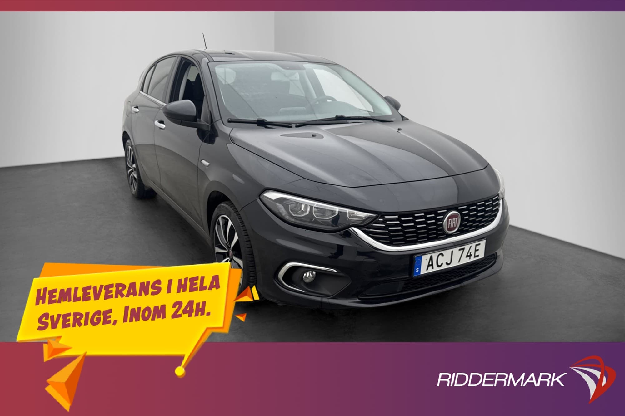 Fiat Tipo 120hk Lounge Kamera CarPlay Adaptiv-Farthållare