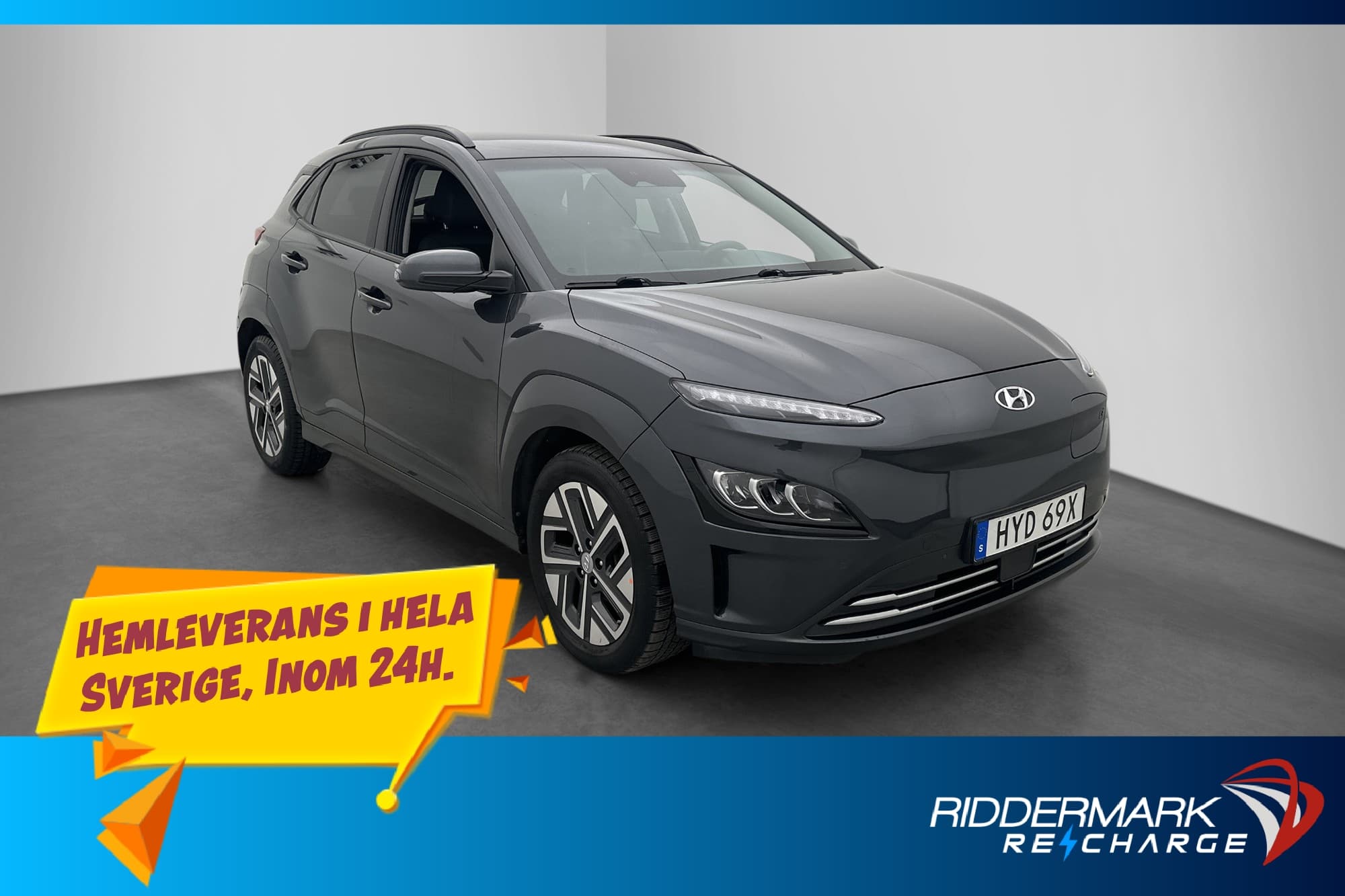 Hyundai Kona 64 kWh Essential Kamera Navi Rattvärme MOMS