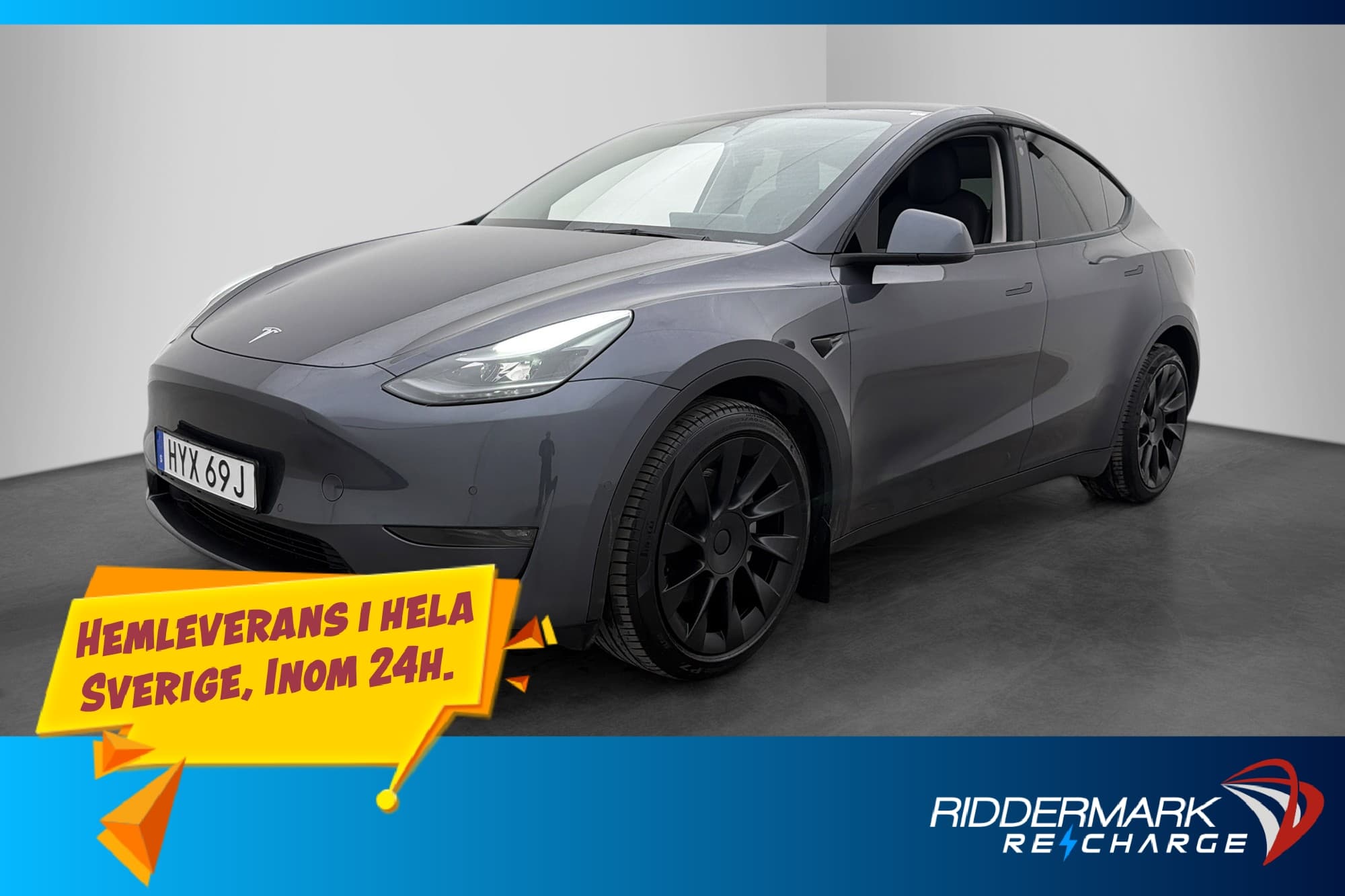 Tesla Model Y Long Range AWD Autopilot Svensksåld MOMS