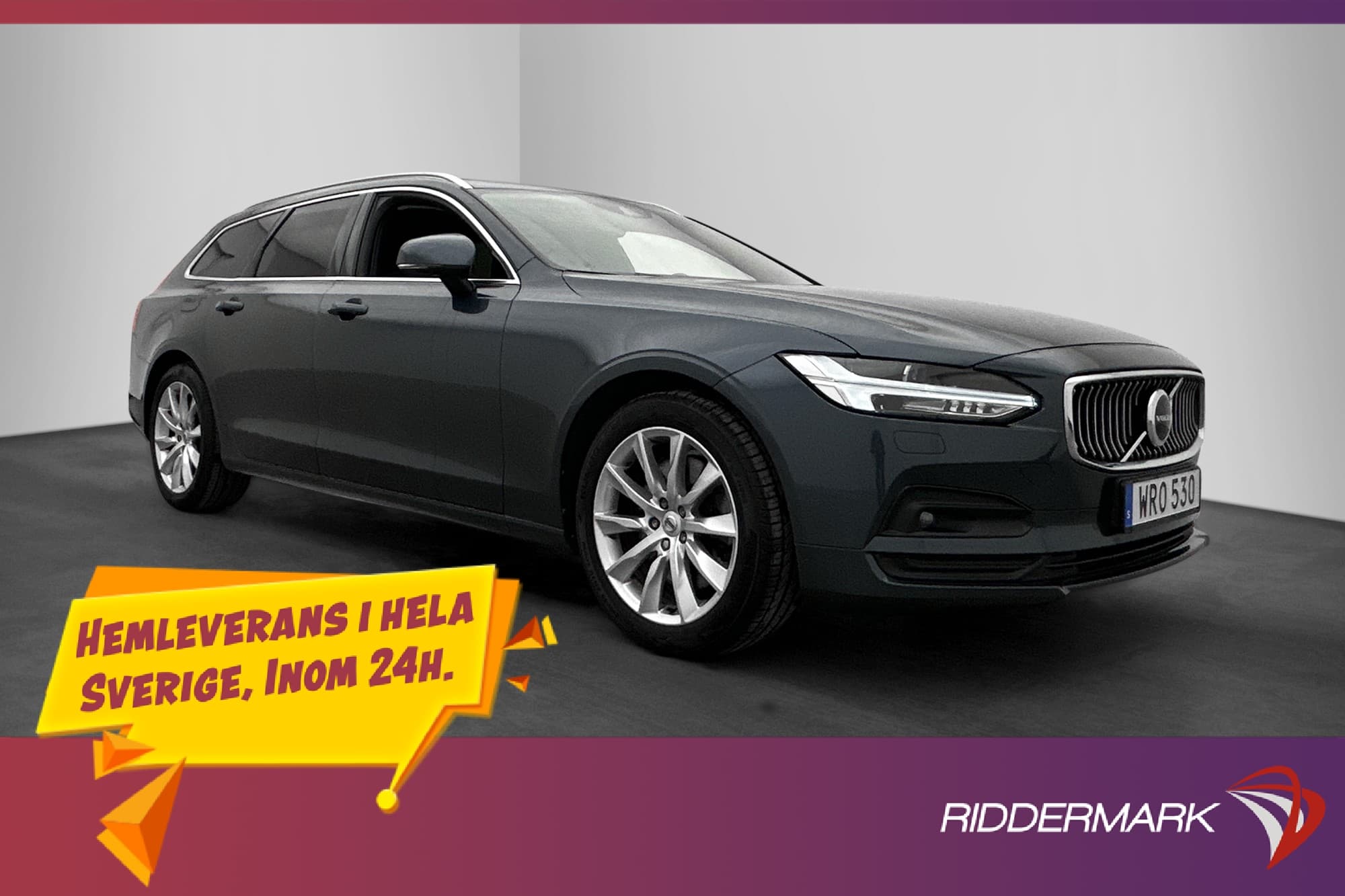 Volvo V90 B4 Kamera H/K Drag Värmare VoC CarPlay 197hk