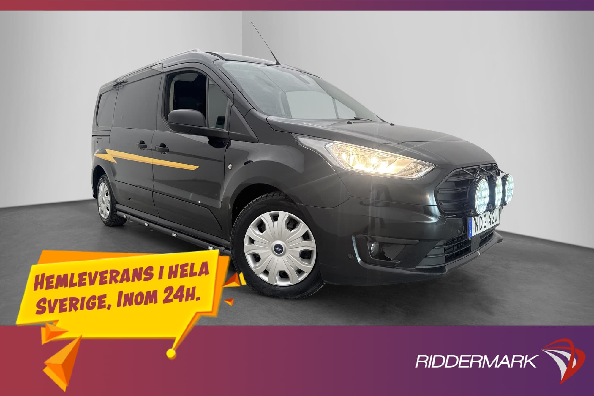 Ford Transit Connect LWB Värmare Drag 3-Sits B-Kamera Moms