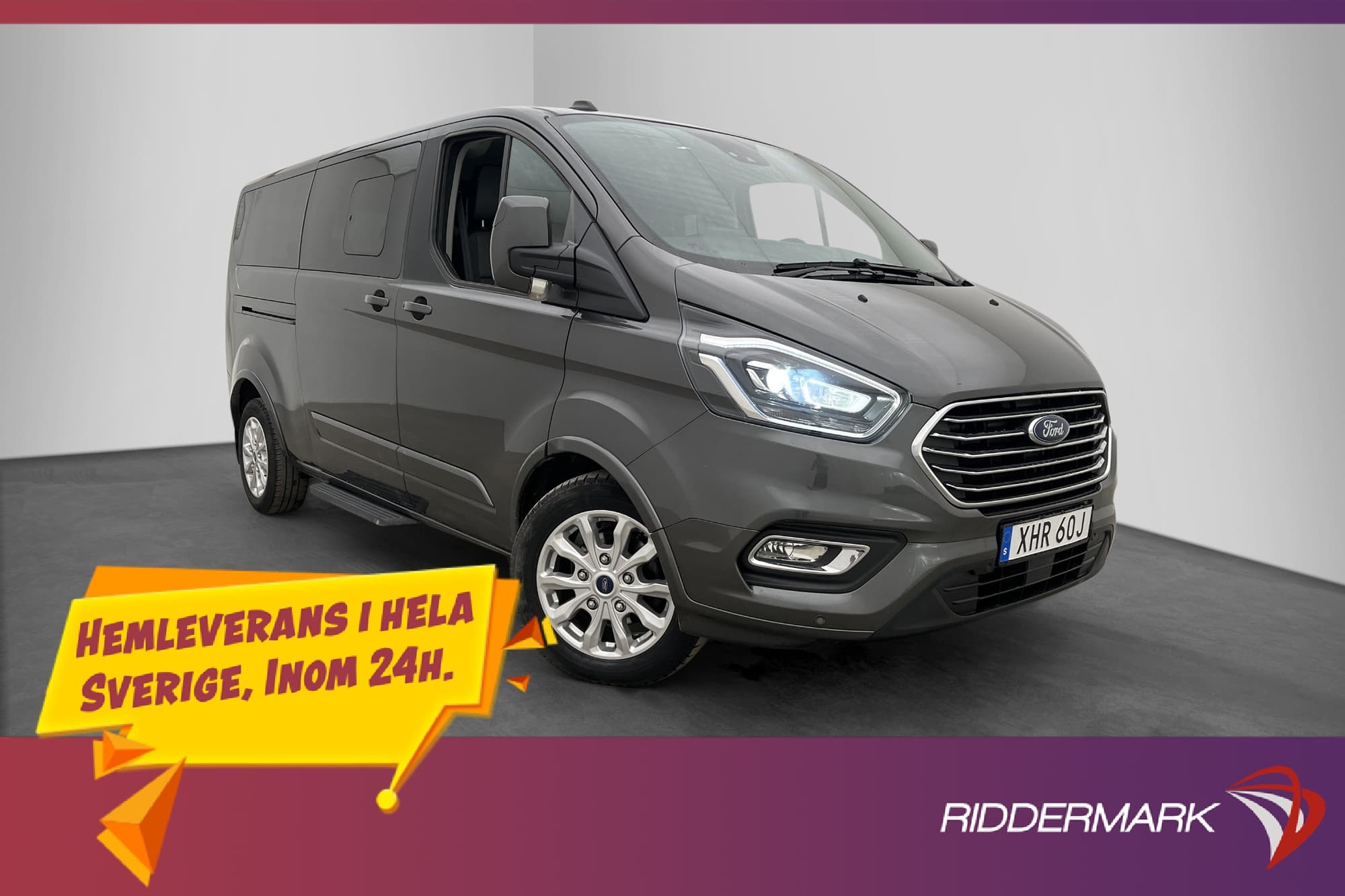 Ford Tourneo Custom Titanium Lång Värmare Drag B-Kamera MOMS