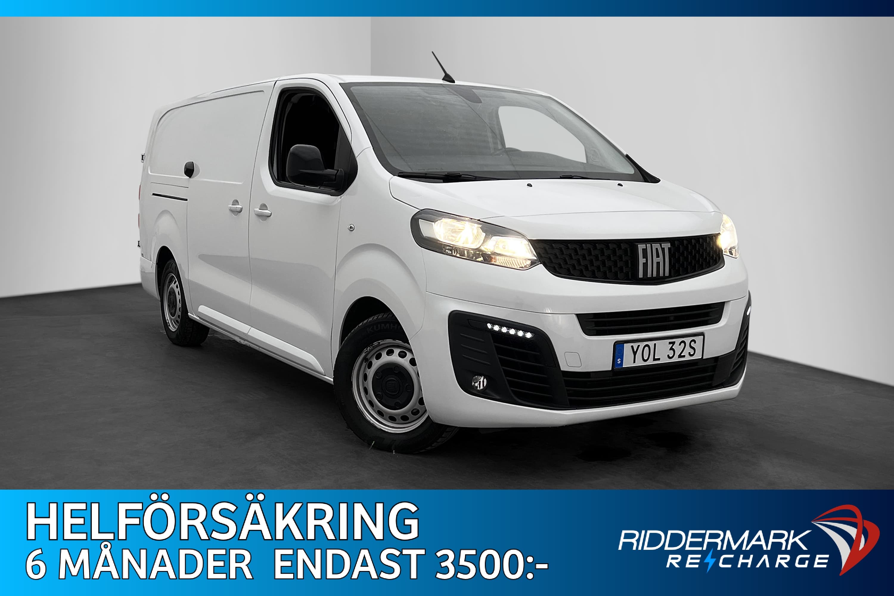 Fiat E-Scudo L3 136hk 3-Sits Farthållare CARPLAY MOMS
