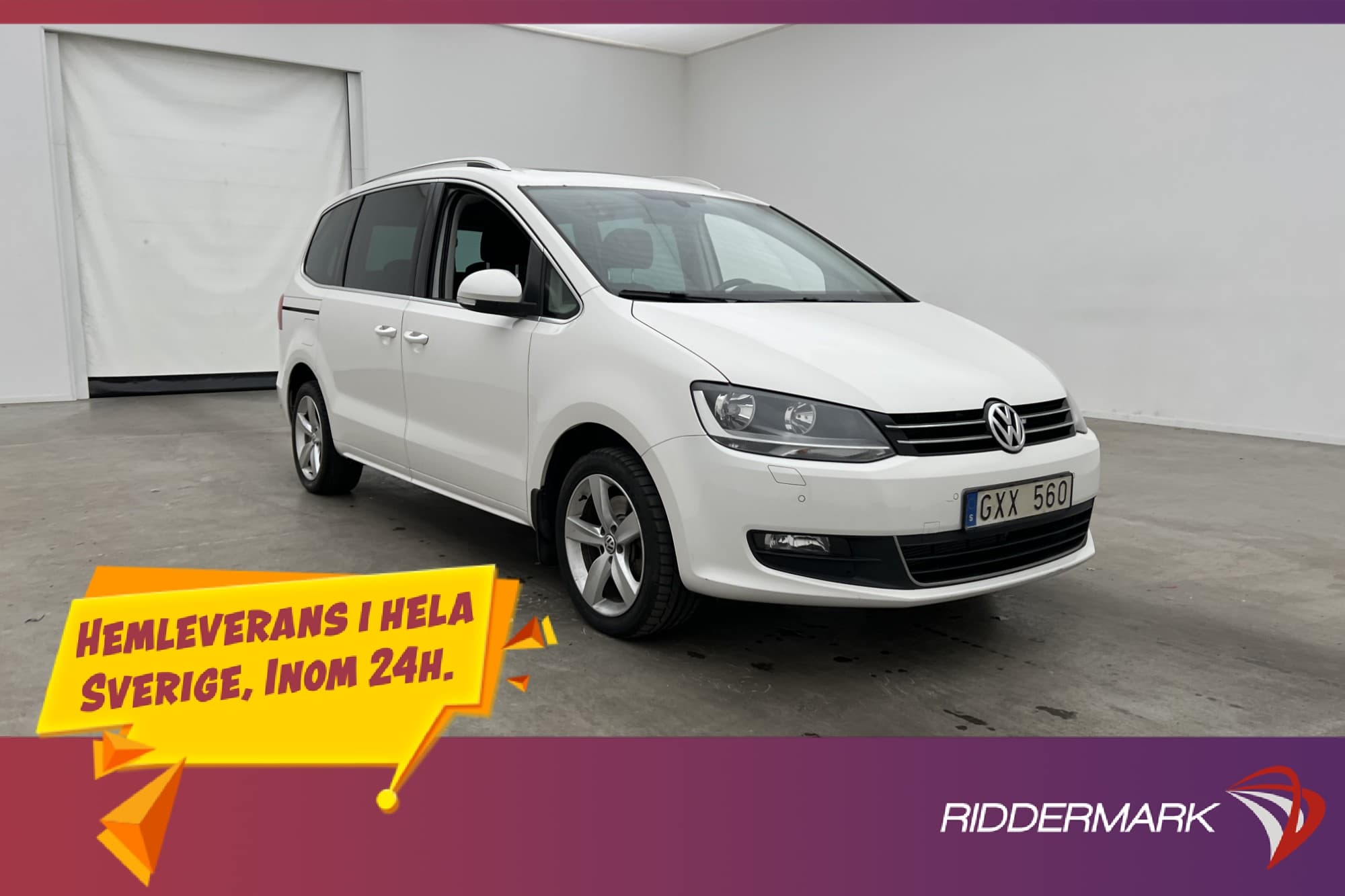 Volkswagen Sharan 2.0 TDI 140hk 7-Sits Värmare Pano Drag