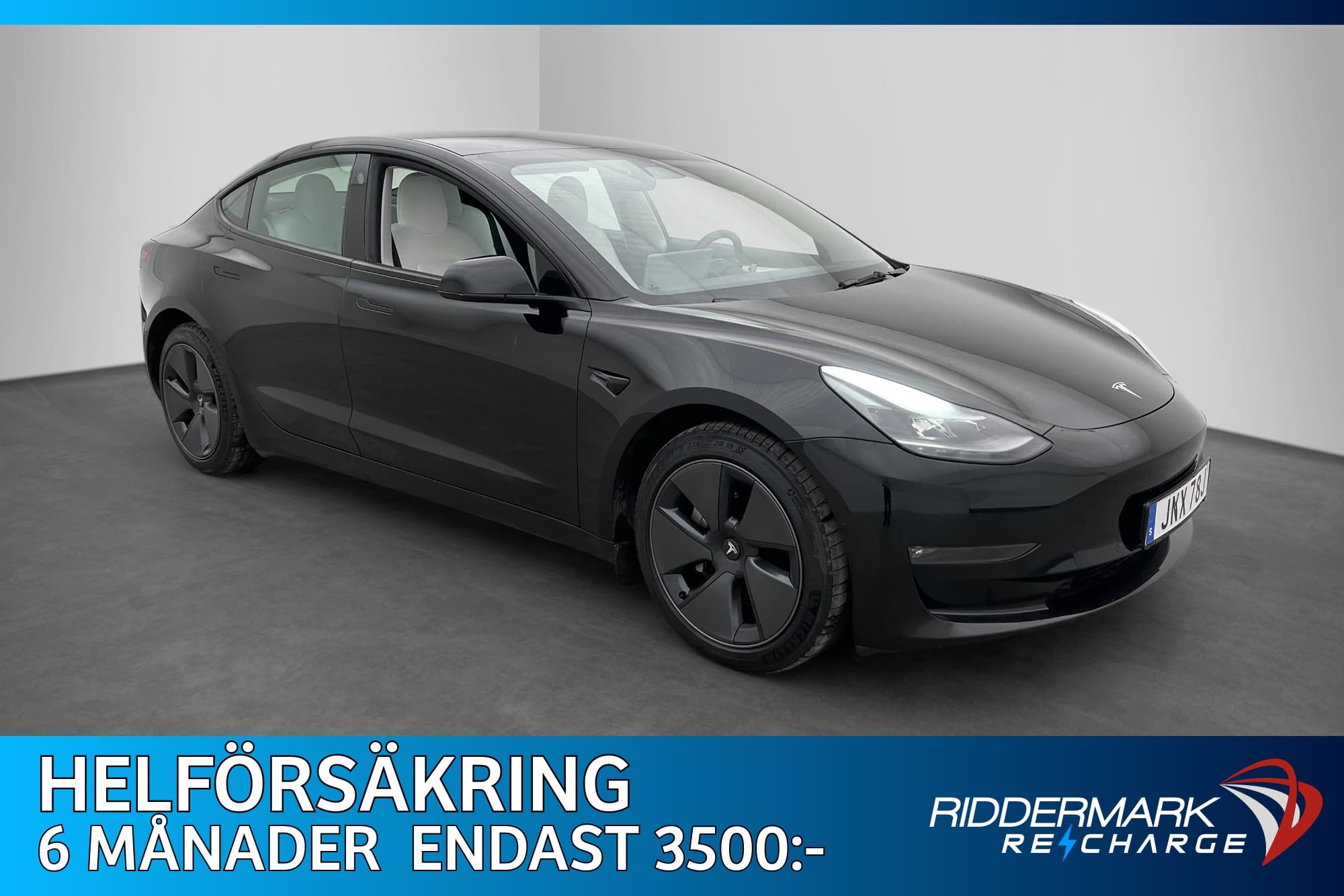 Tesla Model 3 Long Range AWD Autopilot Ljus interiör Sv.Såld