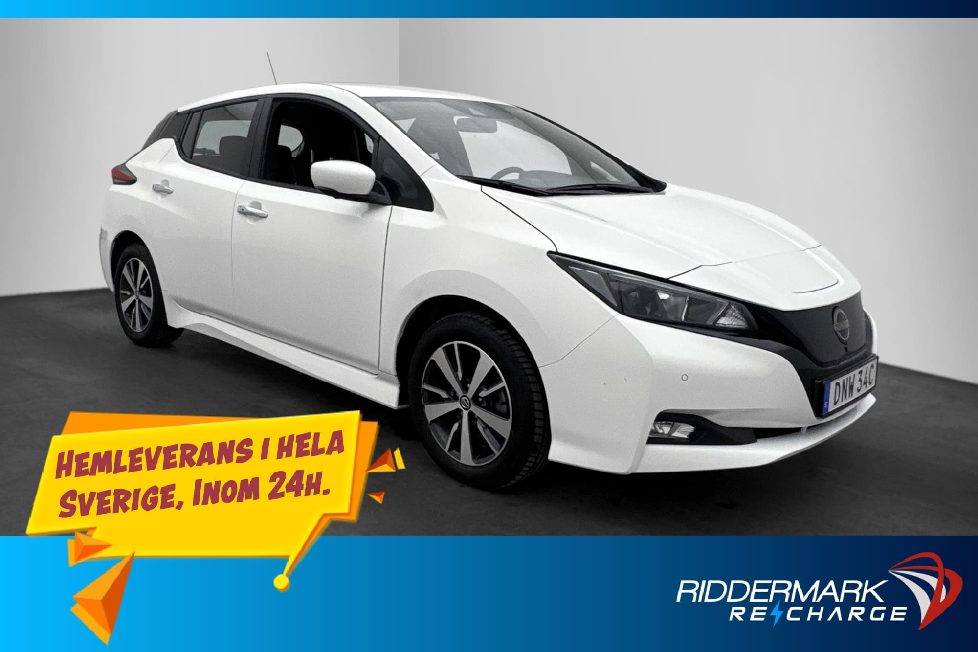 Nissan Leaf 150hk 40 kWh Acenta 360°Kamera Rattvärme MOMS