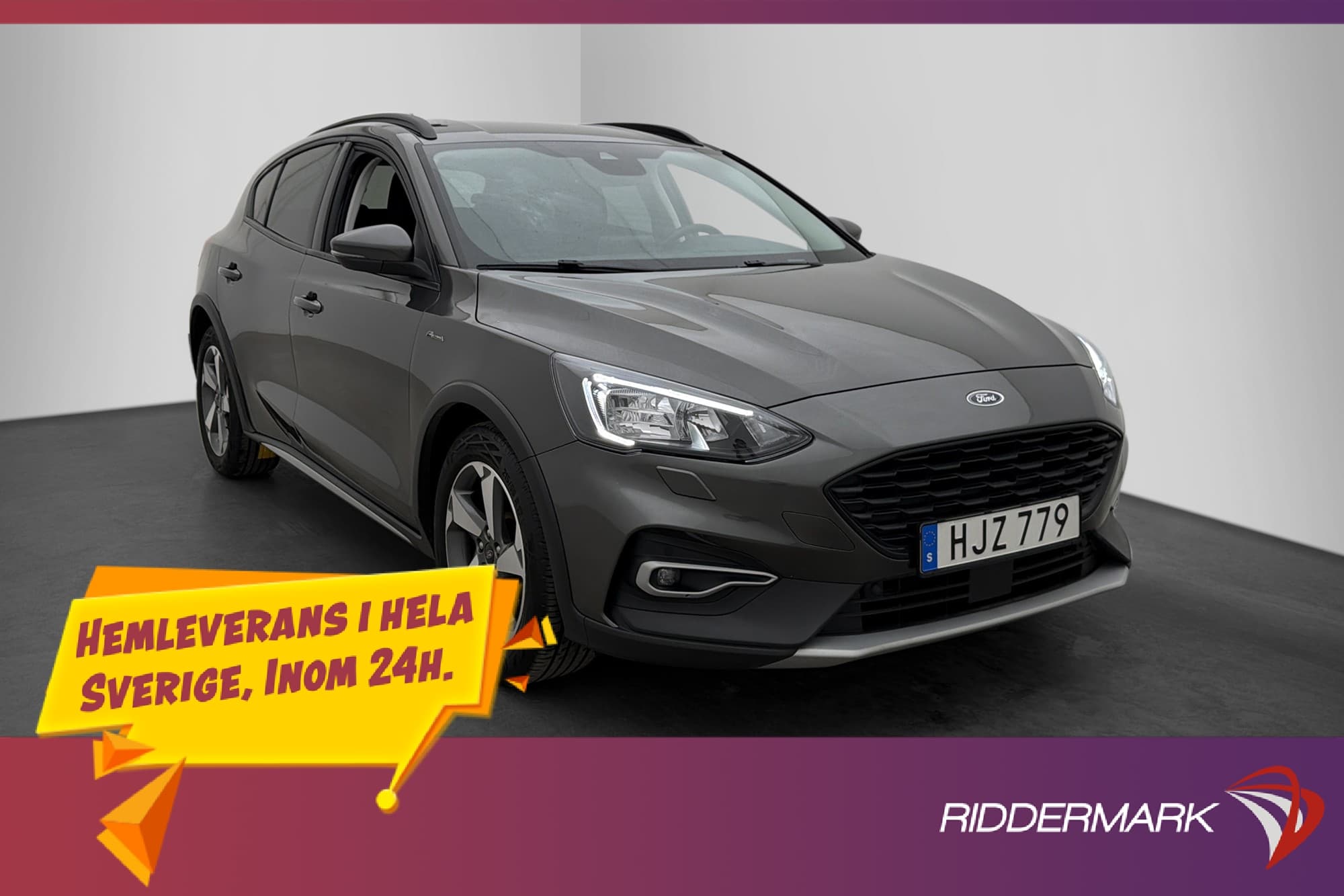 Ford Focus 1.0 EcoBoost 125hk Active B-Kamera Navi 0.51l/mil