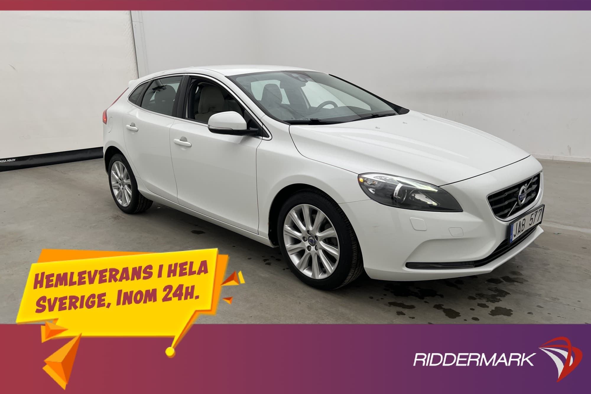 Volvo V40 D4 177hk Summum Värmare Kamera Skinn Elstol