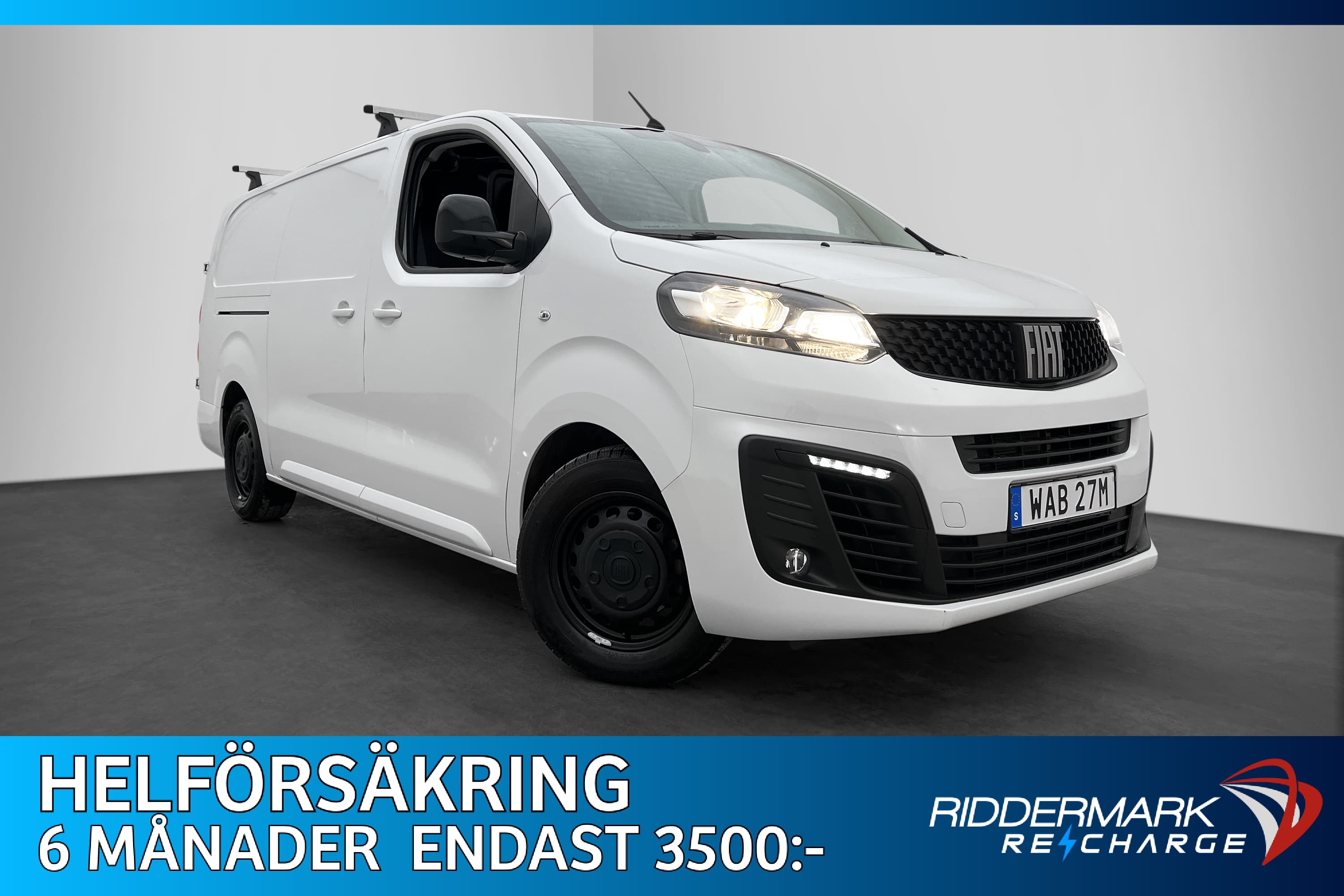 Fiat E-Scudo L3 136hk Kamera 3-Sits Bluetooth CARPLAY Moms