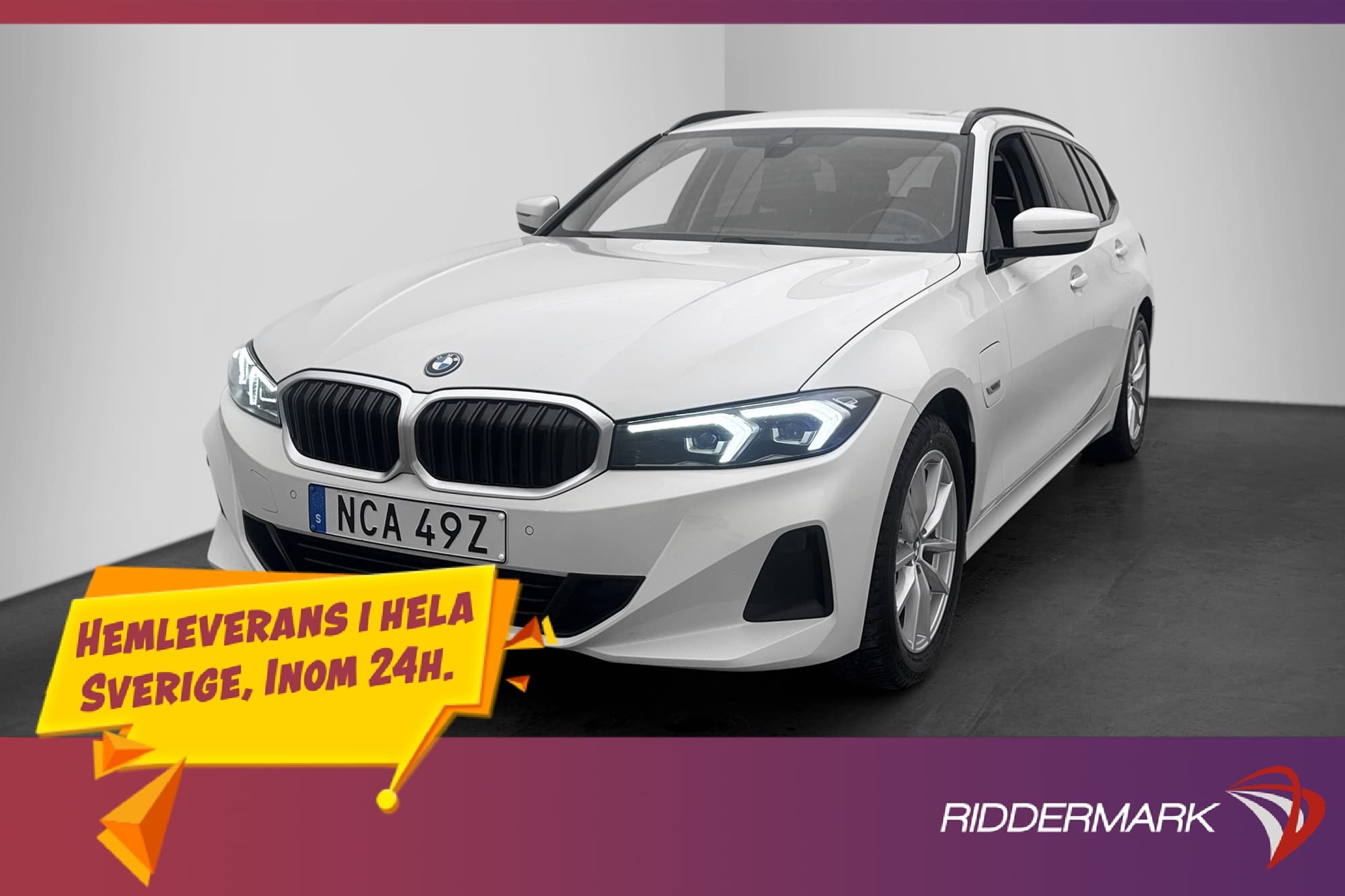 BMW 330e Touring 292hk Widescreen Dragkrok HiFi Navi MOMS