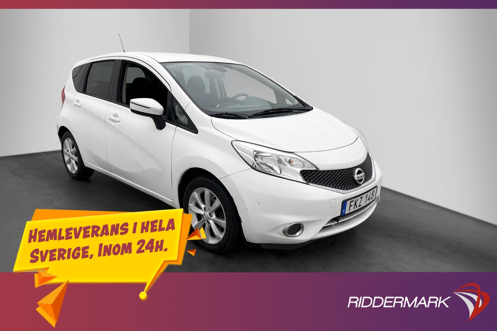 Nissan Note 1.2 M-värmare Bluetooth Farthåll Välservad 98hk