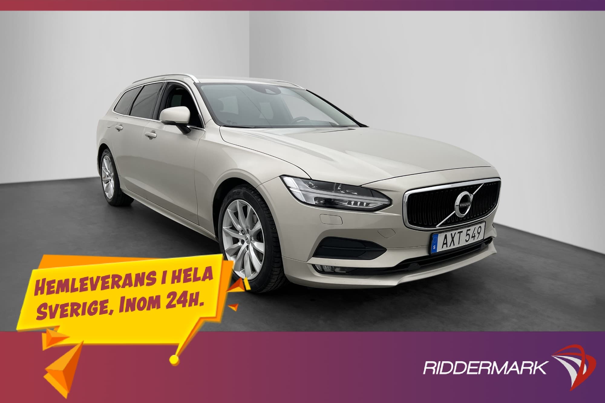 Volvo V90 D3 Momentum Värmare Halvskinn Navi Adapt-fart VOC