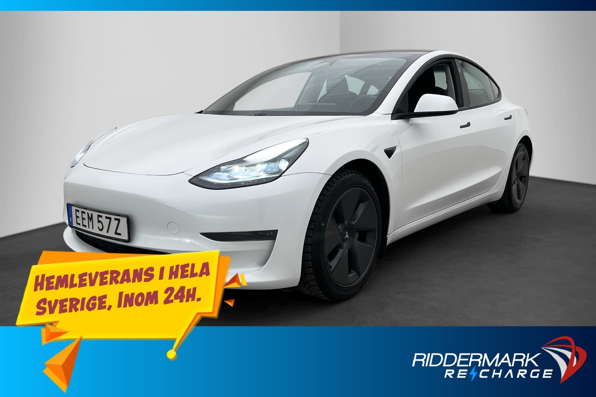 Tesla Model 3 Long Range AWD AP Drag Rattvärme Sv.Såld MOMS